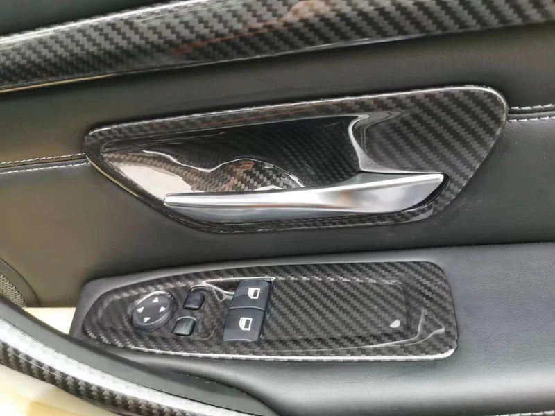 Carbon Fiber Door Button Trim suitable for BMW F80 F82 F30 F31 F32 F33 F34 F20 F22