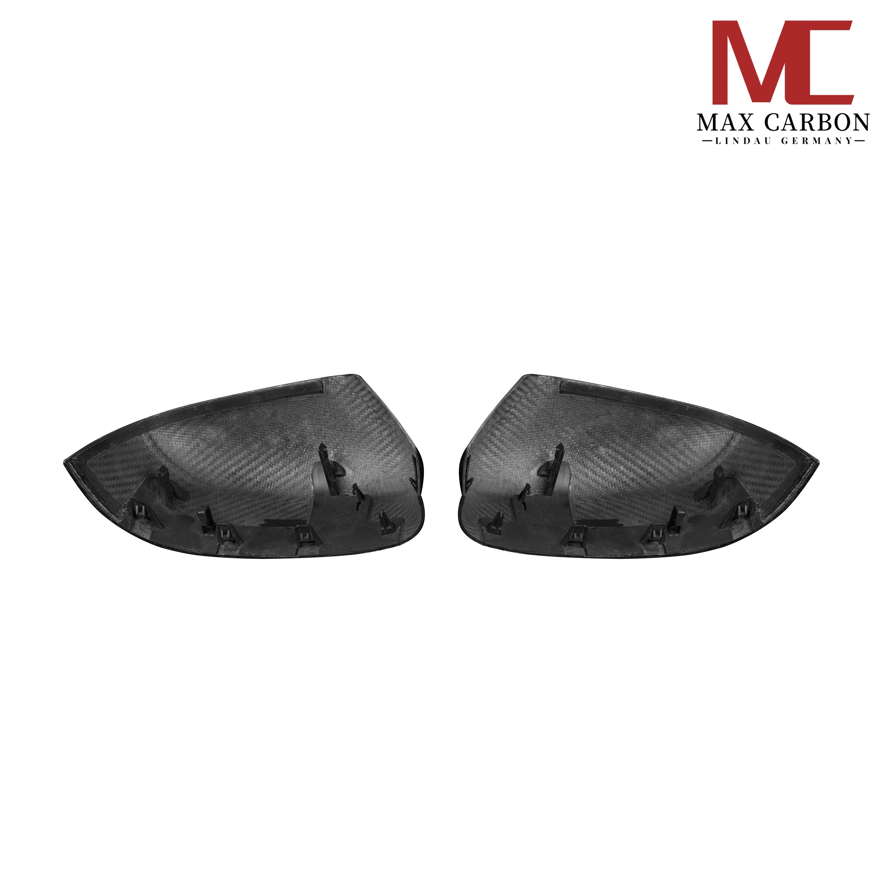 Dry-Carbon Spiegelkappen OEM-Style passend für BMW X3 X4 X5 X6 X7 – Carbon-Detail im Originalformat