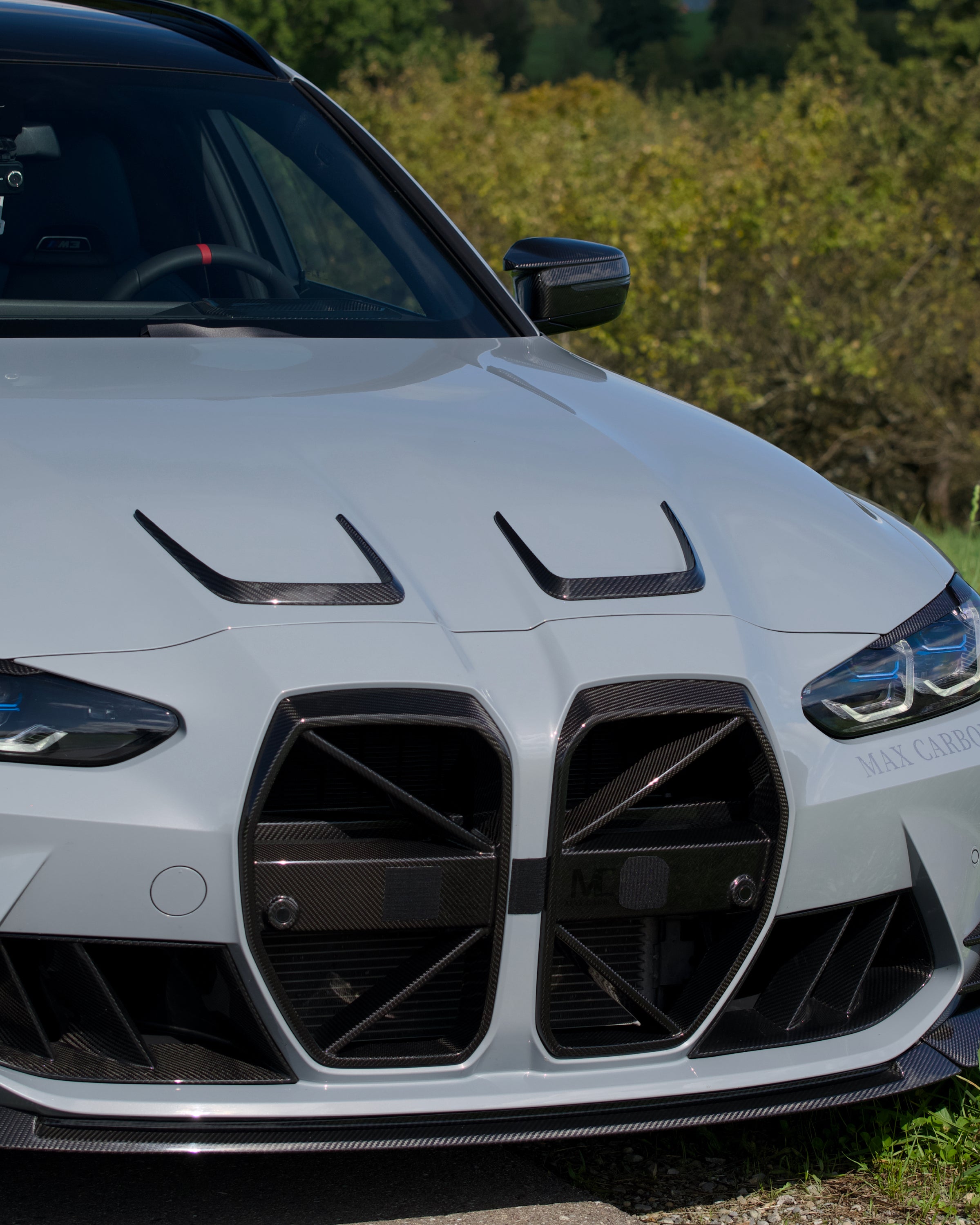 Dry Carbon MAX CARBON Design Kühlergrill Nieren für BMW M3 G80 G81 / M4 G82 G83 CSL Eintragungsfrei