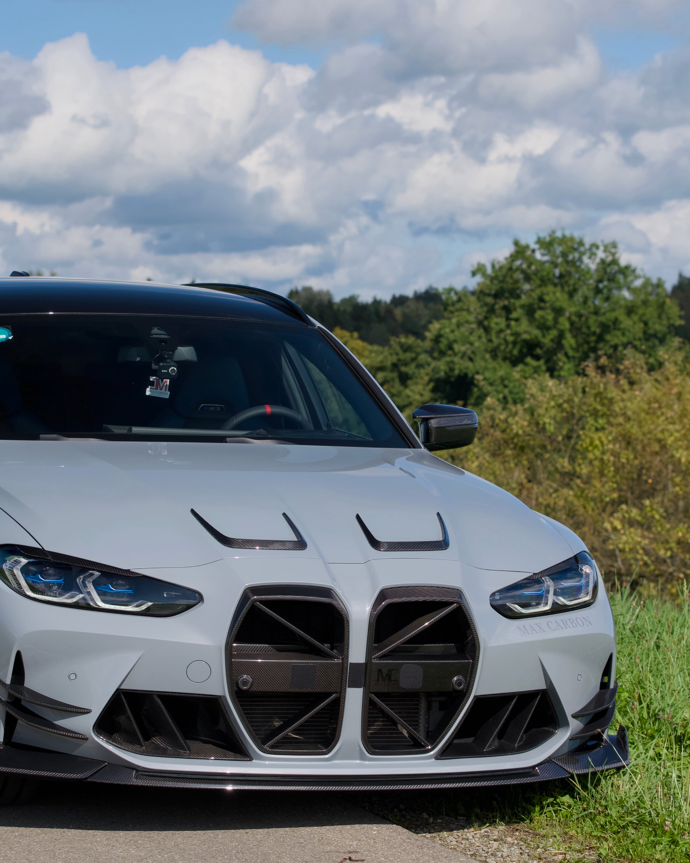 Dry Carbon MAX CARBON Design Kühlergrill Nieren für BMW M3 G80 G81 / M4 G82 G83 CSL Eintragungsfrei
