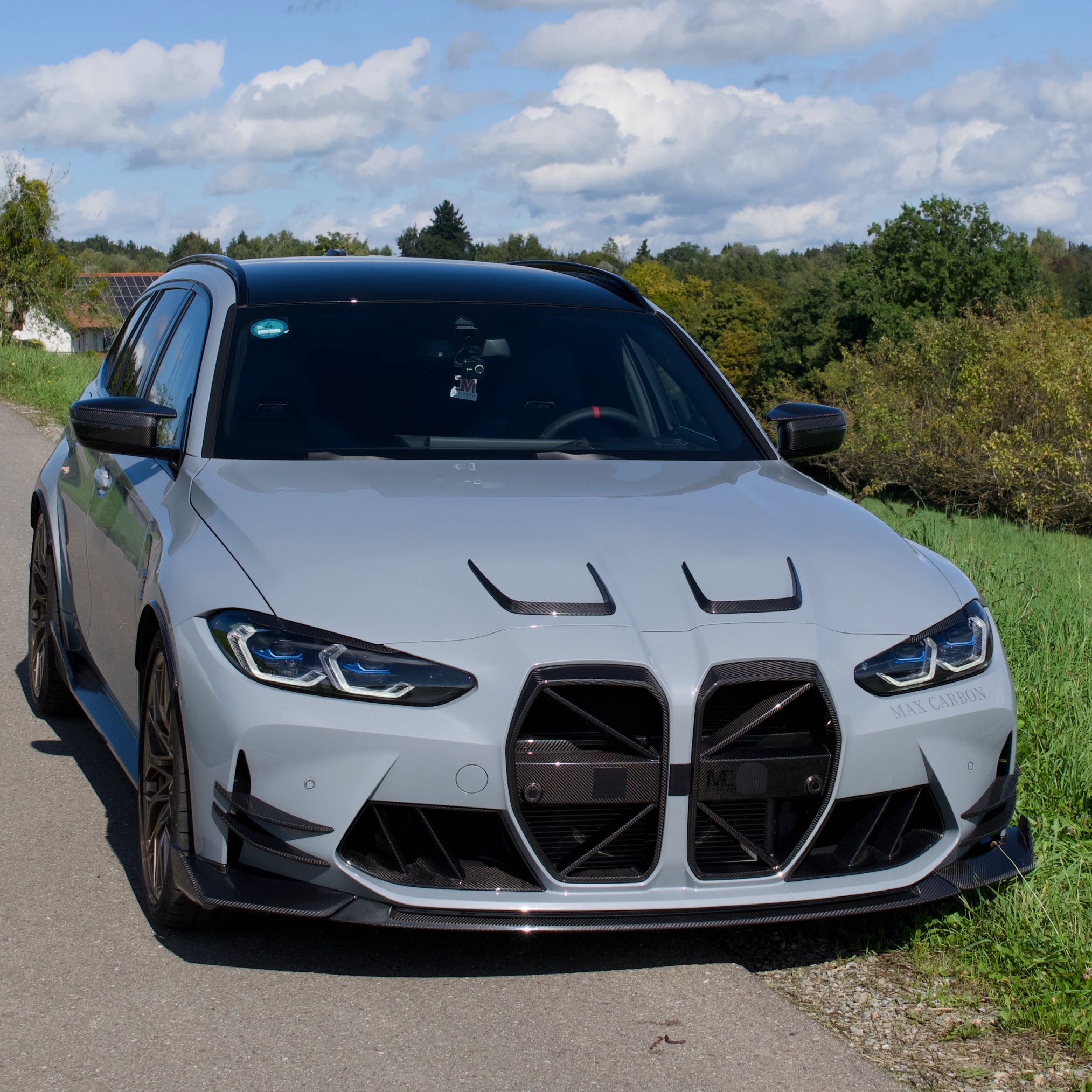 Dry Carbon MAX CARBON Design Kühlergrill Nieren für BMW M3 G80 G81 / M4 G82 G83 CSL Eintragungsfrei