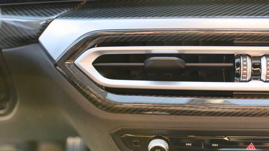 Dry Carbon Klimaanlage Cover Blenden für BMW M2 G87 M3 G80 G81 M4 G82 G83 2er G42 3er G20 G21 4er G22 G23 G26 Curved Display mit ID8
