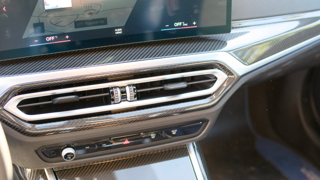 Dry Carbon Klimaanlagen-Blenden für BMW M2 G87 / M3 G80 G81 / M4 G82 G83 mit Curved Display (ID8)