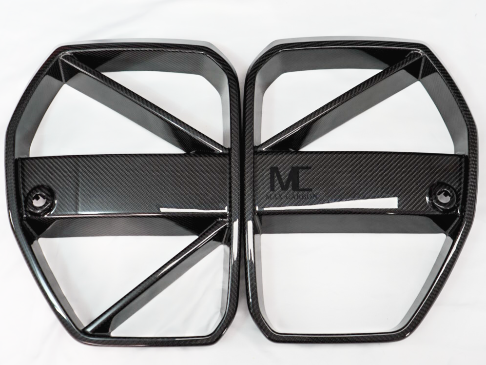 Dry Carbon MAX CARBON Design Kühlergrill Nieren für BMW M3 G80 G81 / M4 G82 G83 CSL Eintragungsfrei