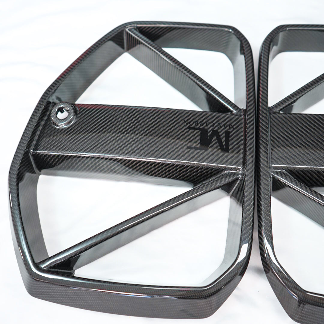 Dry Carbon MAX CARBON Design Kühlergrill Nieren für BMW M3 G80 G81 / M4 G82 G83 CSL Eintragungsfrei