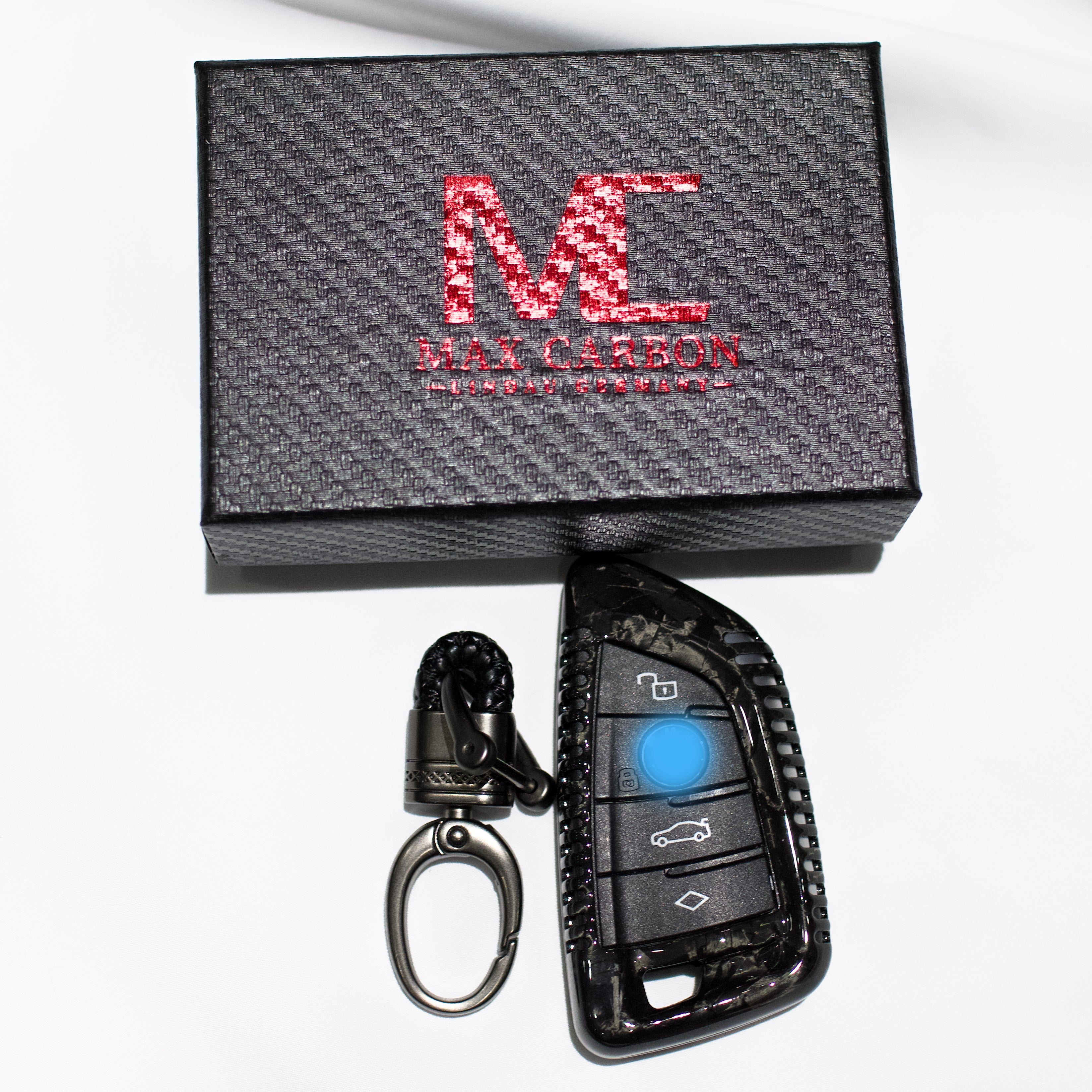 Dry-Carbon Schlüssel Cover passend für BMW und BMW M – Carbon im Detail