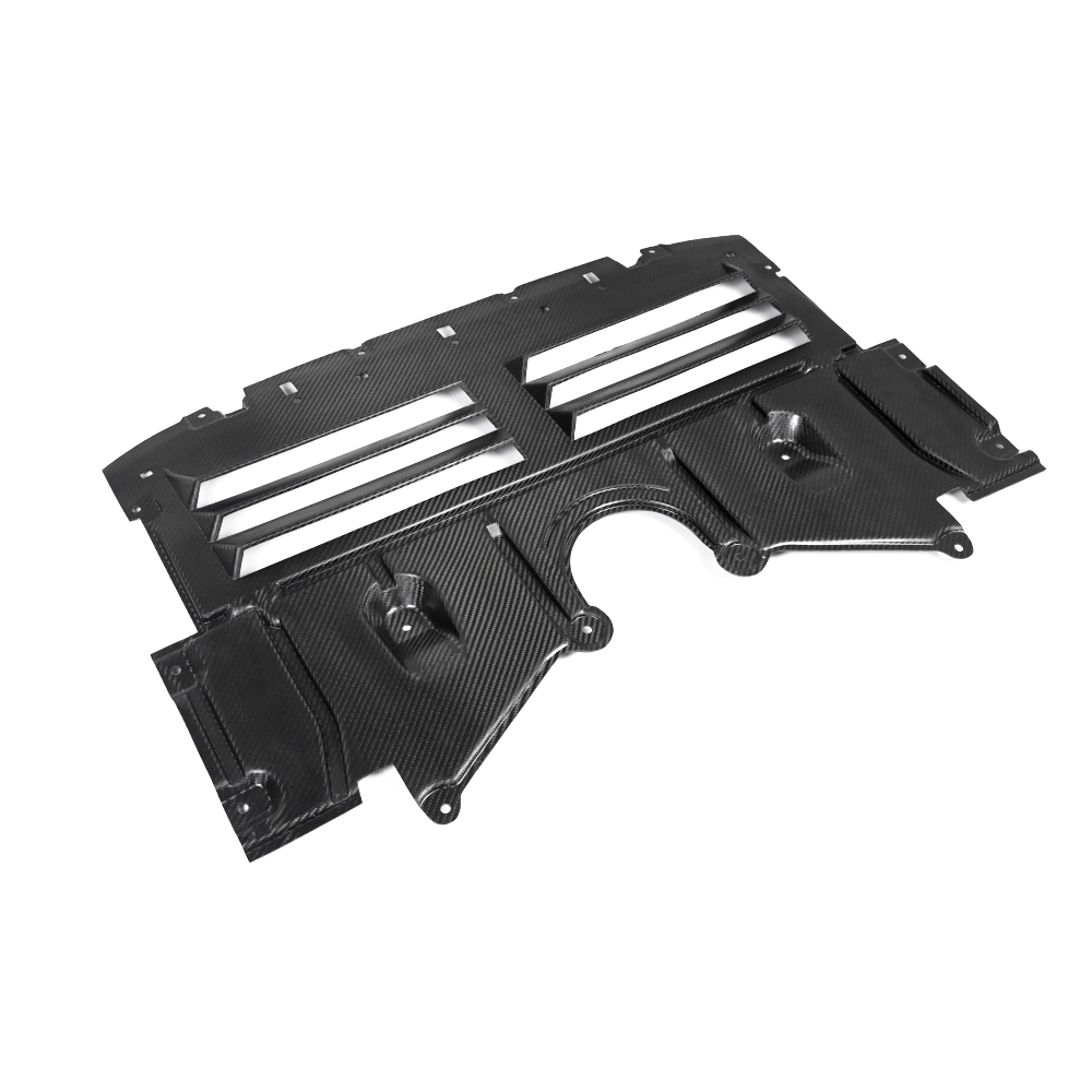 Dry-Carbon Unterbodenschutz mit Aerodynamik-Design passend für BMW M2 G87, M3 G80/G81, M4 G82/G83 – Leichtbau-Diffusorboden