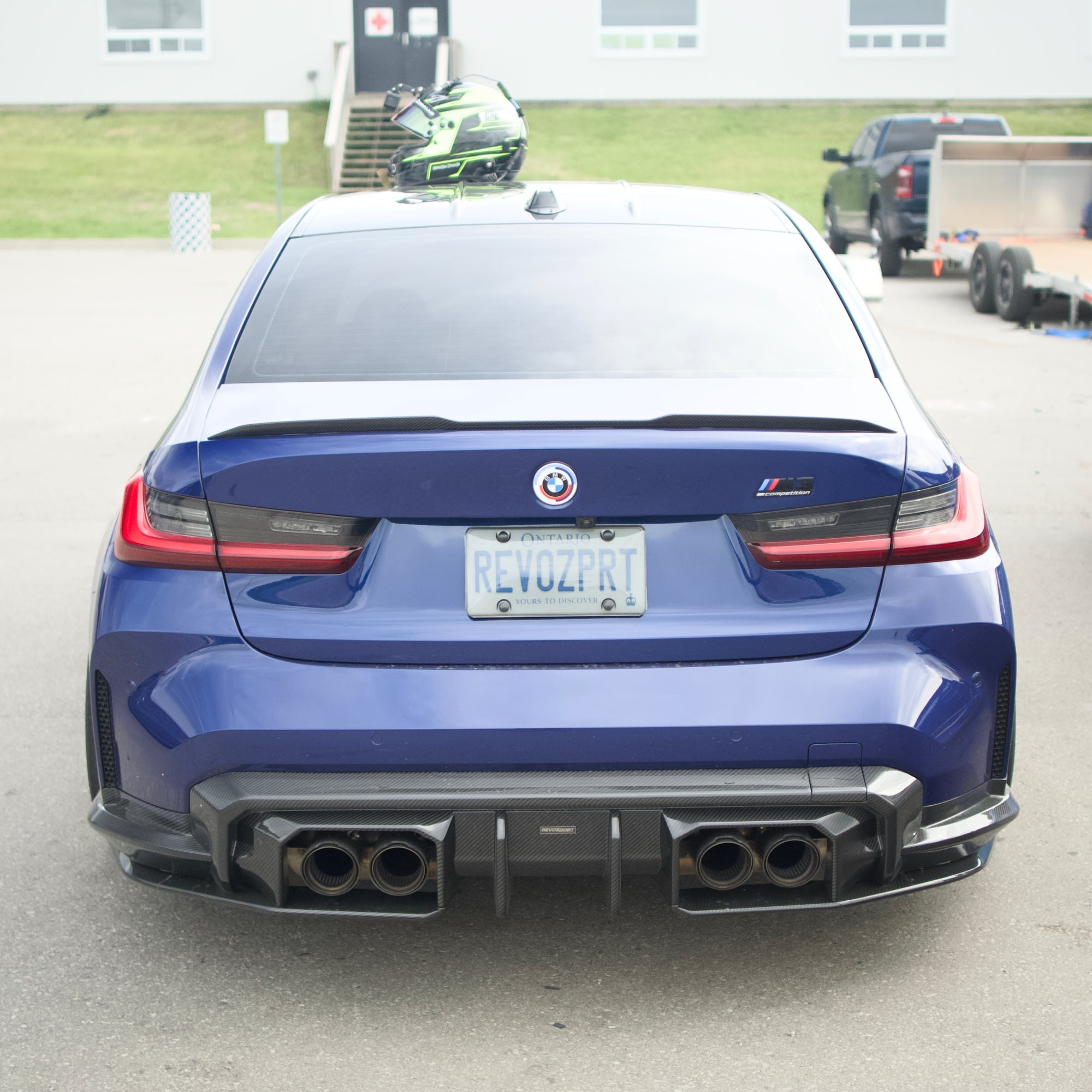 Dry-Carbon Heckdiffusor passend für BMW M3/M4 G80-G83 – Aerodynamik mit Struktur