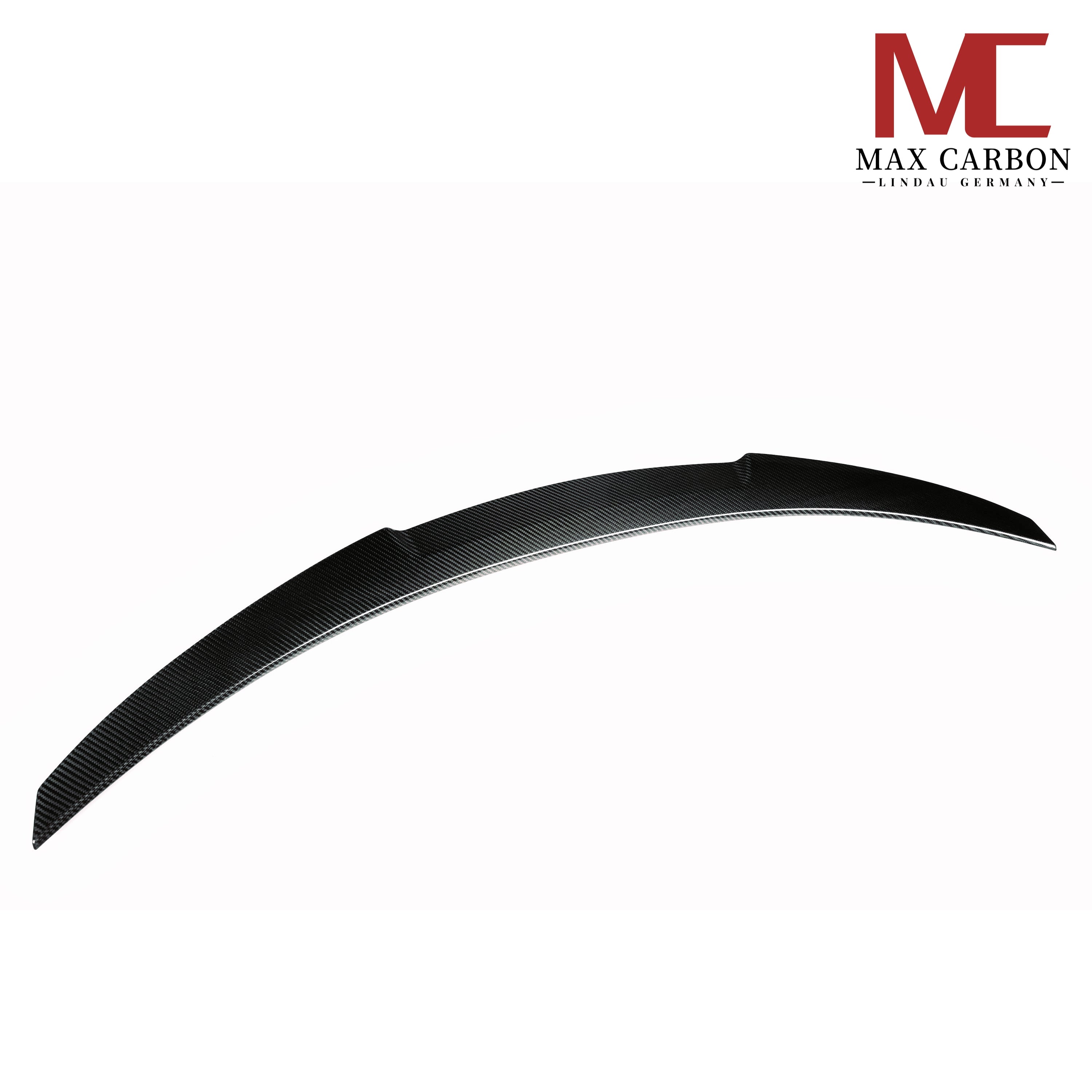 Dry-Carbon Ducktail-Heckspoiler passend für BMW M4 F83 und 4er F33 – Abrisskante in Sichtcarbon