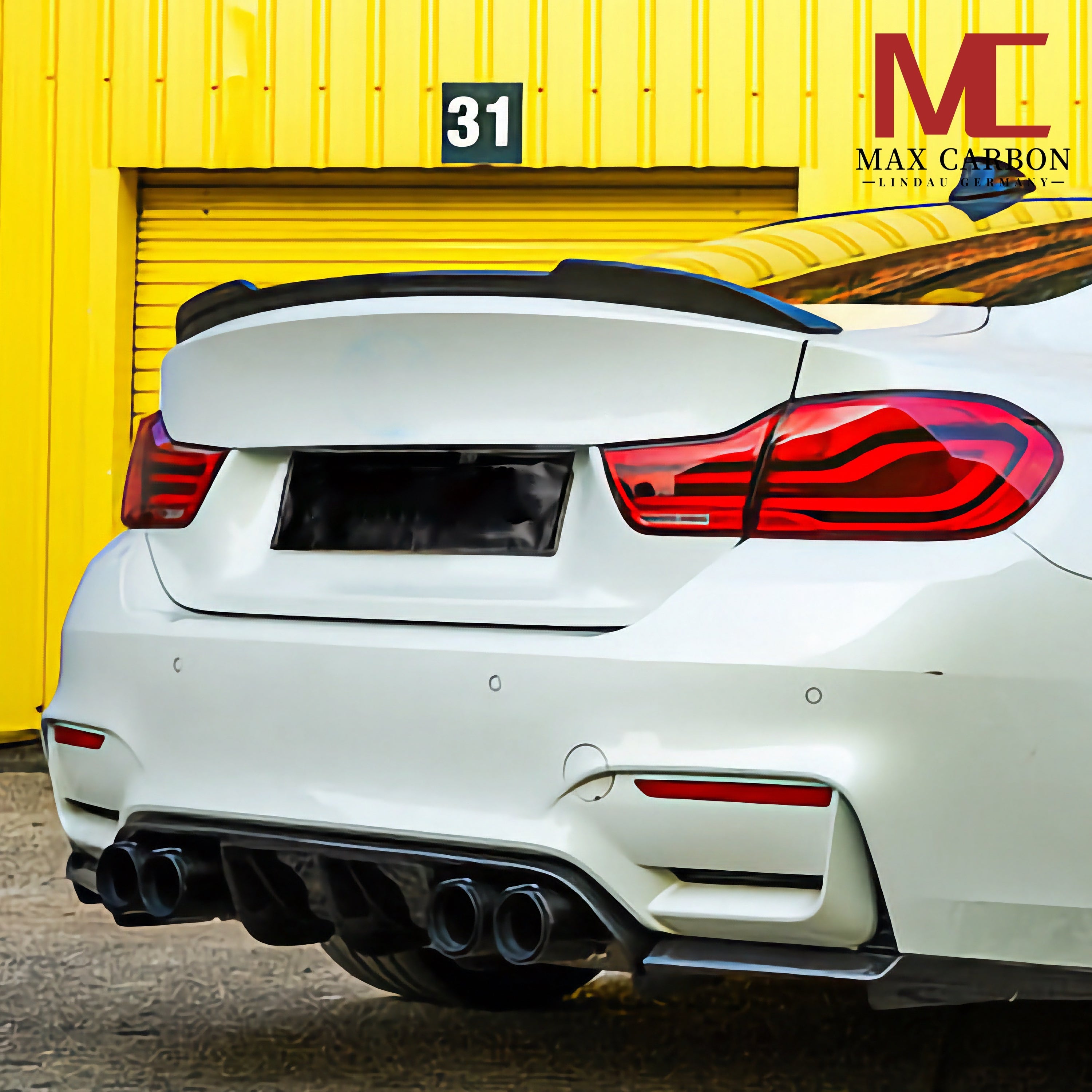 Dry Carbon Heckspoiler "Ducktail" für BMW M3 F80 3er F30 CS