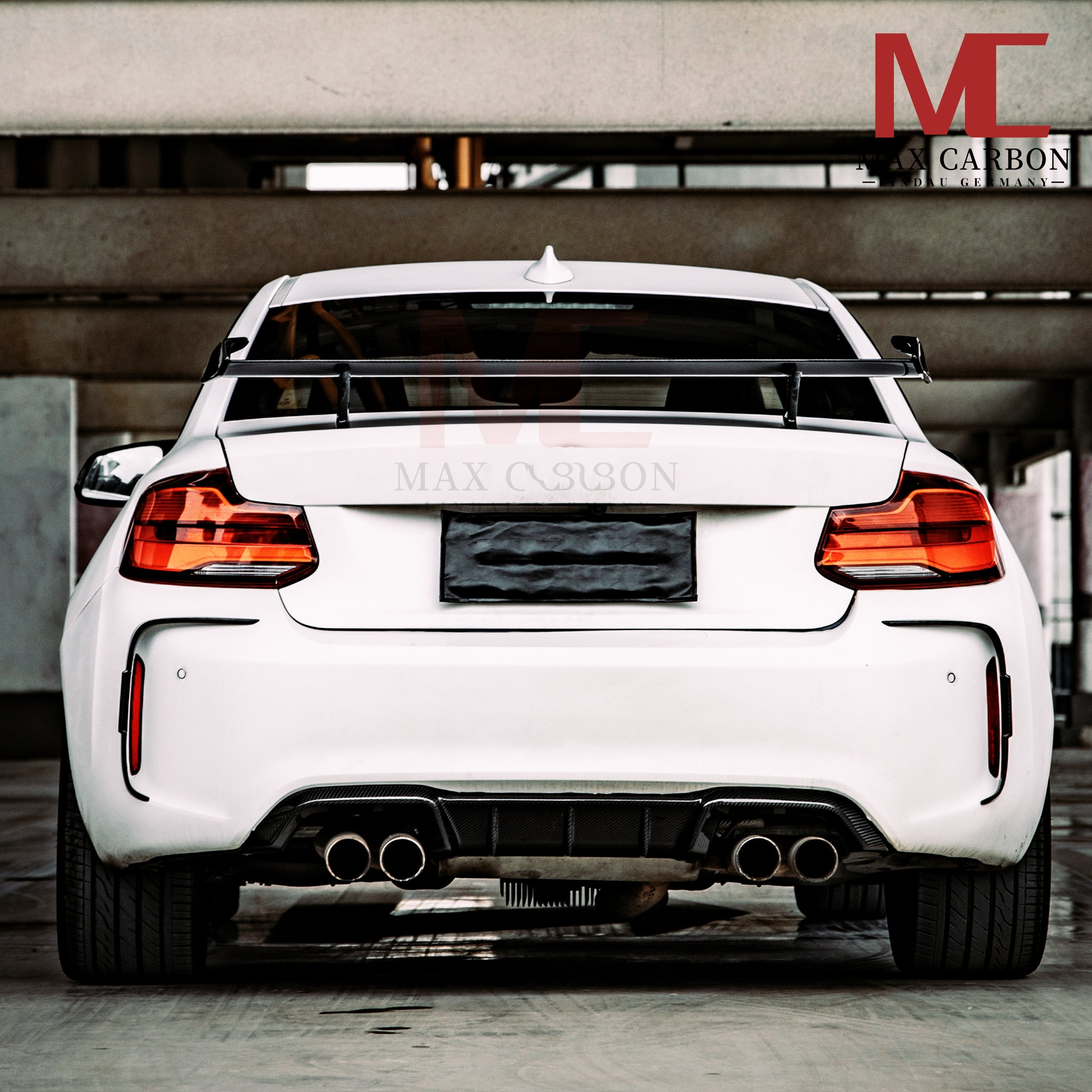 Dry-Carbon Heckflügel passend für BMW M2 F87, M3 F80 & M4 F82 – Motorsport-Look