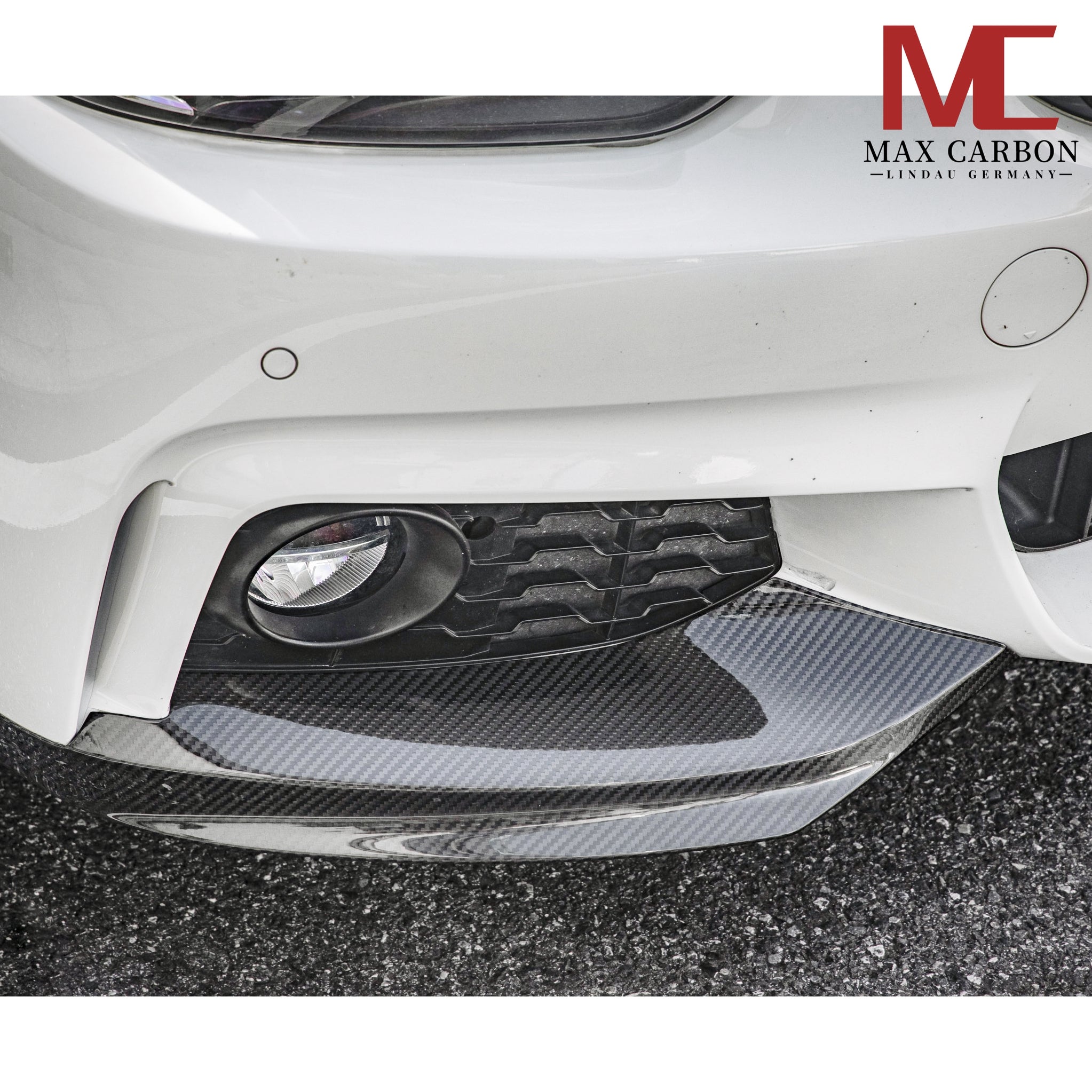 Carbon Front Flaps passend für BMW 4er F32/F33/F36, Echtcarbon - Getsdowned