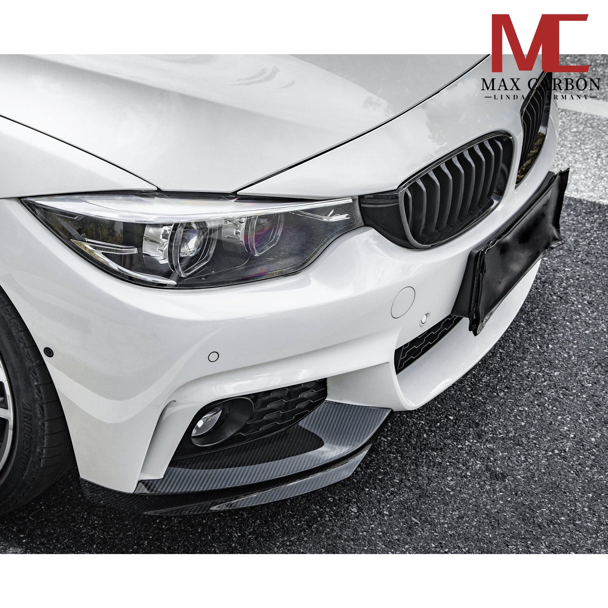 Carbon Front Flaps passend für BMW 4er F32/F33/F36, Echtcarbon - Getsdowned