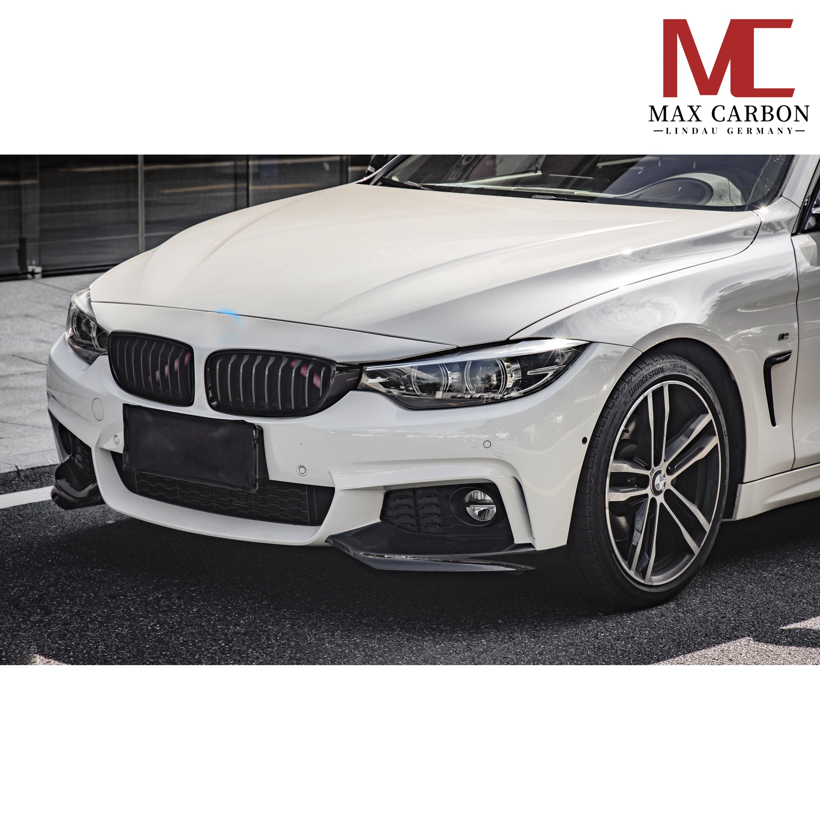 Carbon Front Flaps passend für BMW 4er F32/F33/F36, Echtcarbon - Getsdowned