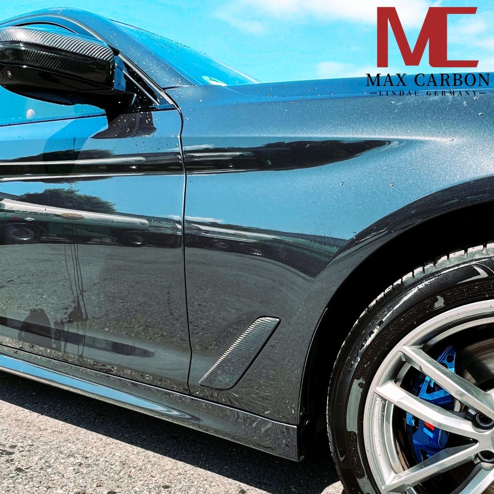 Dry Carbon Kotflügel Flaps für BMW 5er G30 G31 + LCI