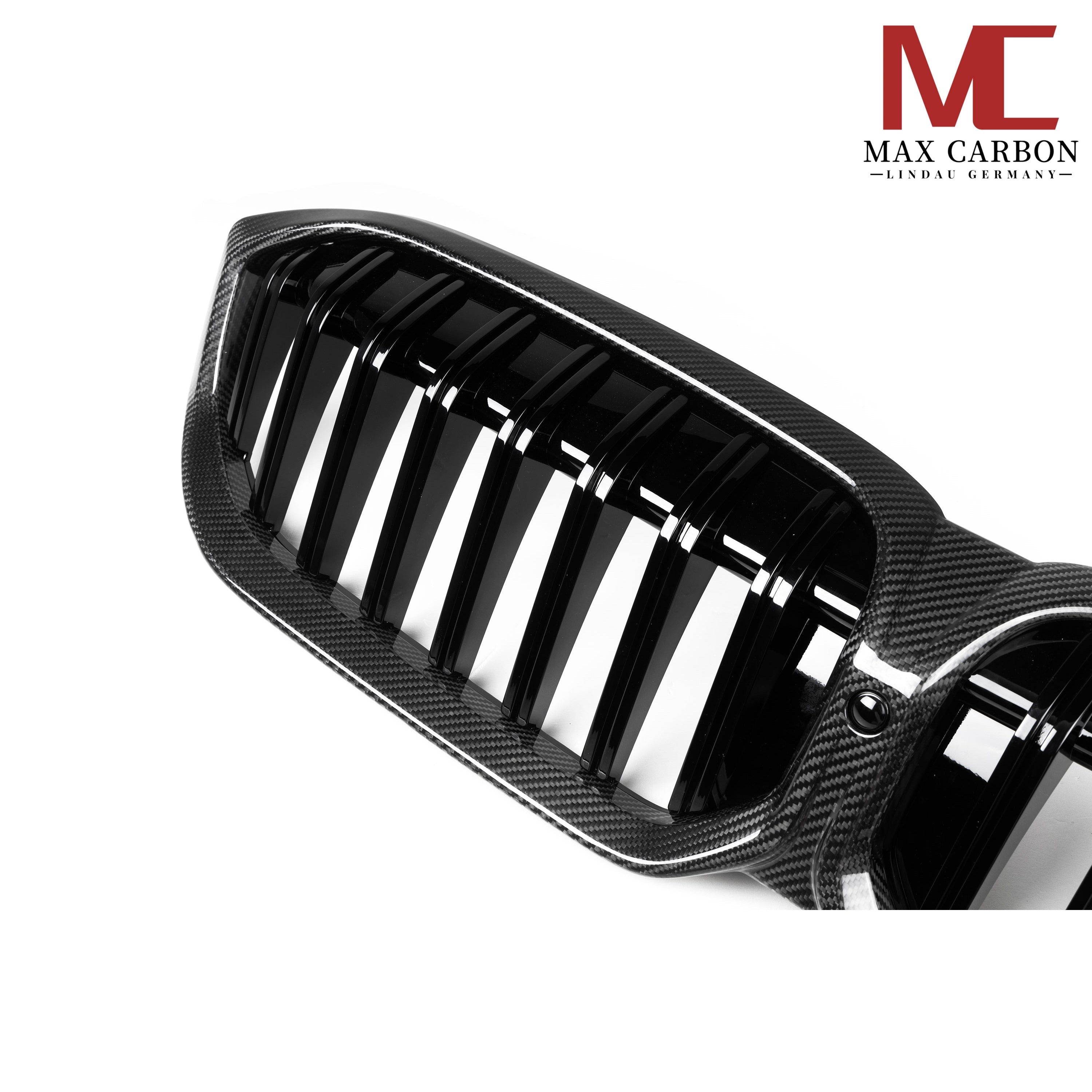 Dry-Carbon Kühlergrill passend für BMW 3er G20 G21 LCI mit M-Paket – Frontgrill in Sichtcarbon