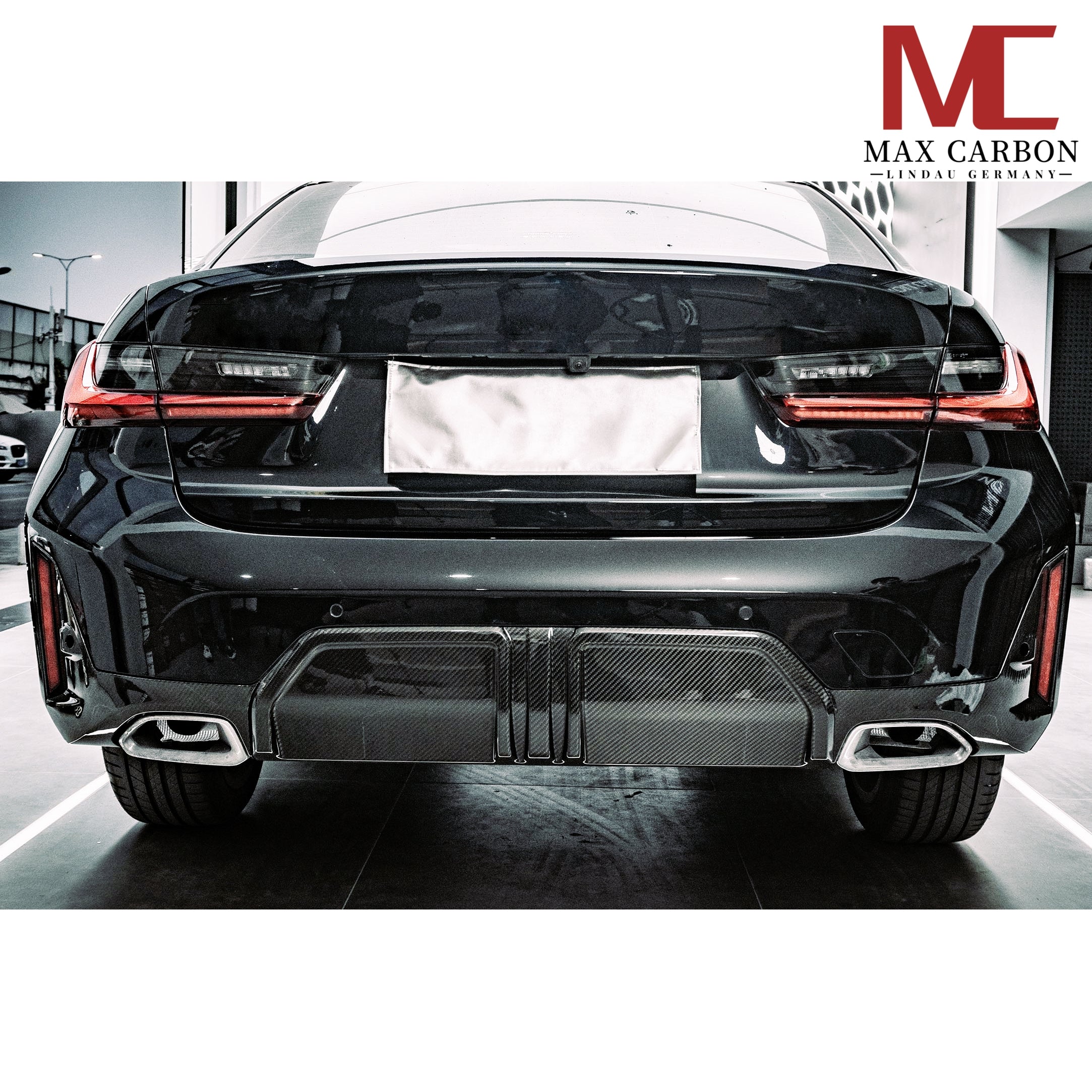 Dry Carbon Heckdiffusor für BMW 3er 330i G20 G21 nur LCI