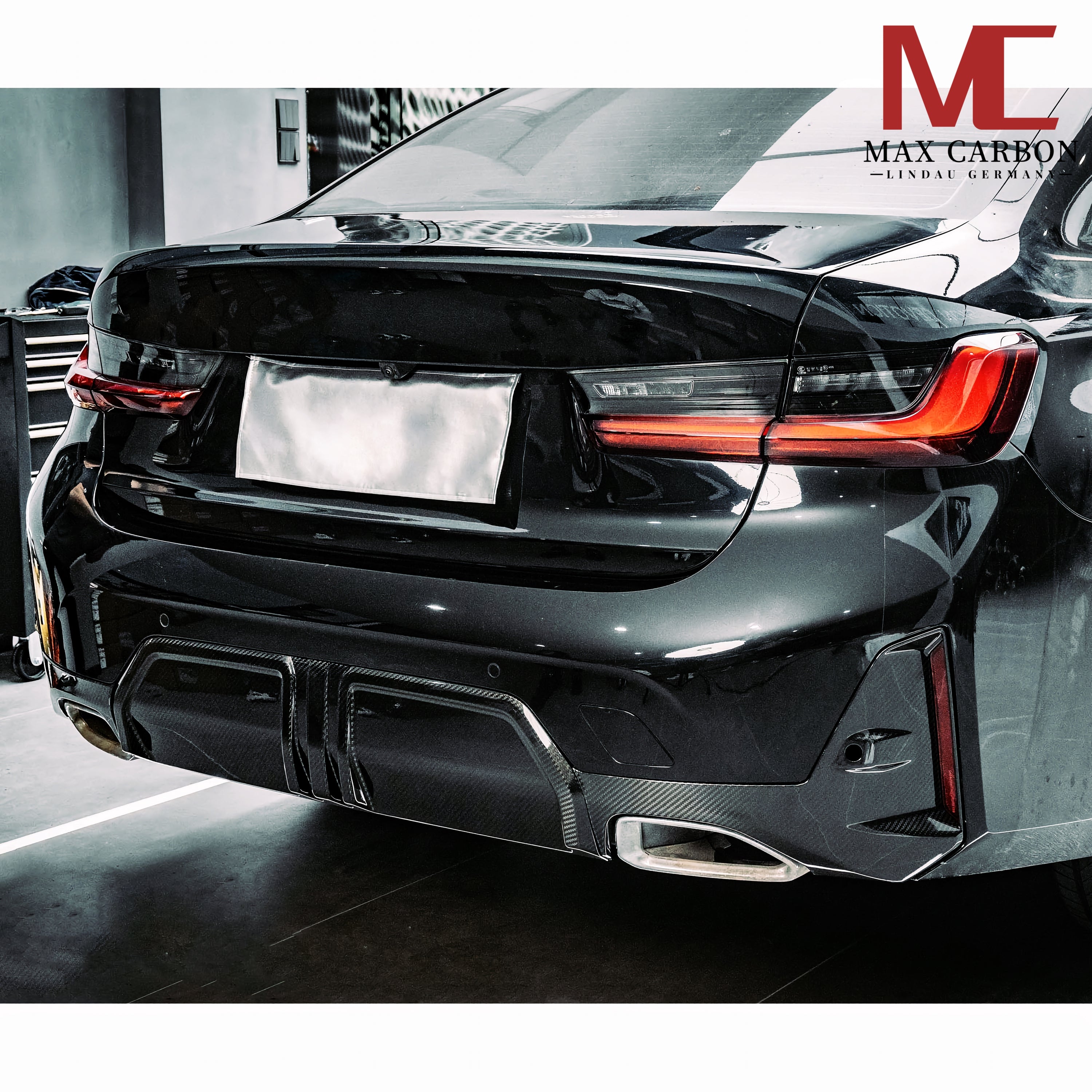 Dry Carbon Heckdiffusor für BMW 3er G20 G21 nur LCI