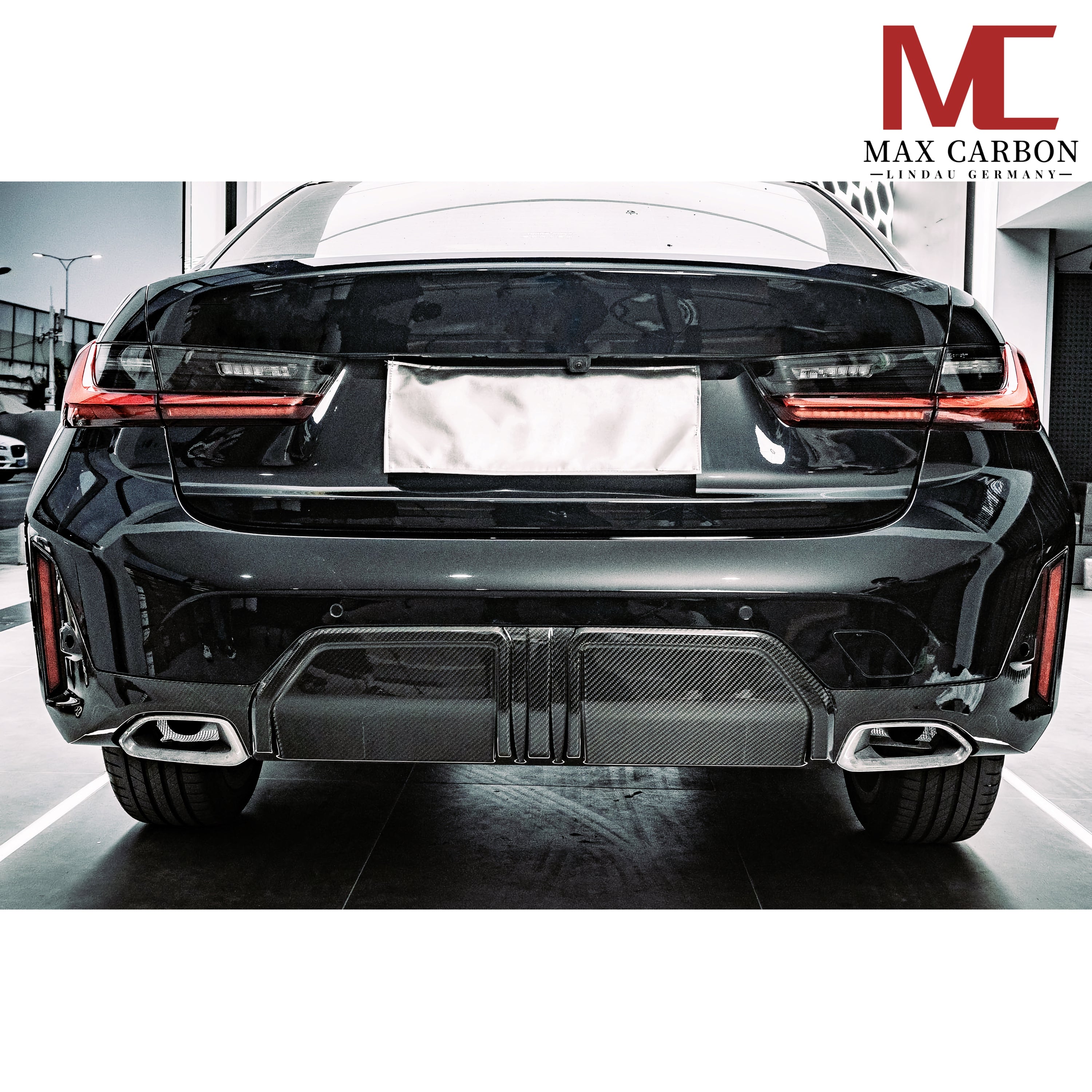 Dry Carbon Heckdiffusor für BMW 3er G20 G21 nur LCI