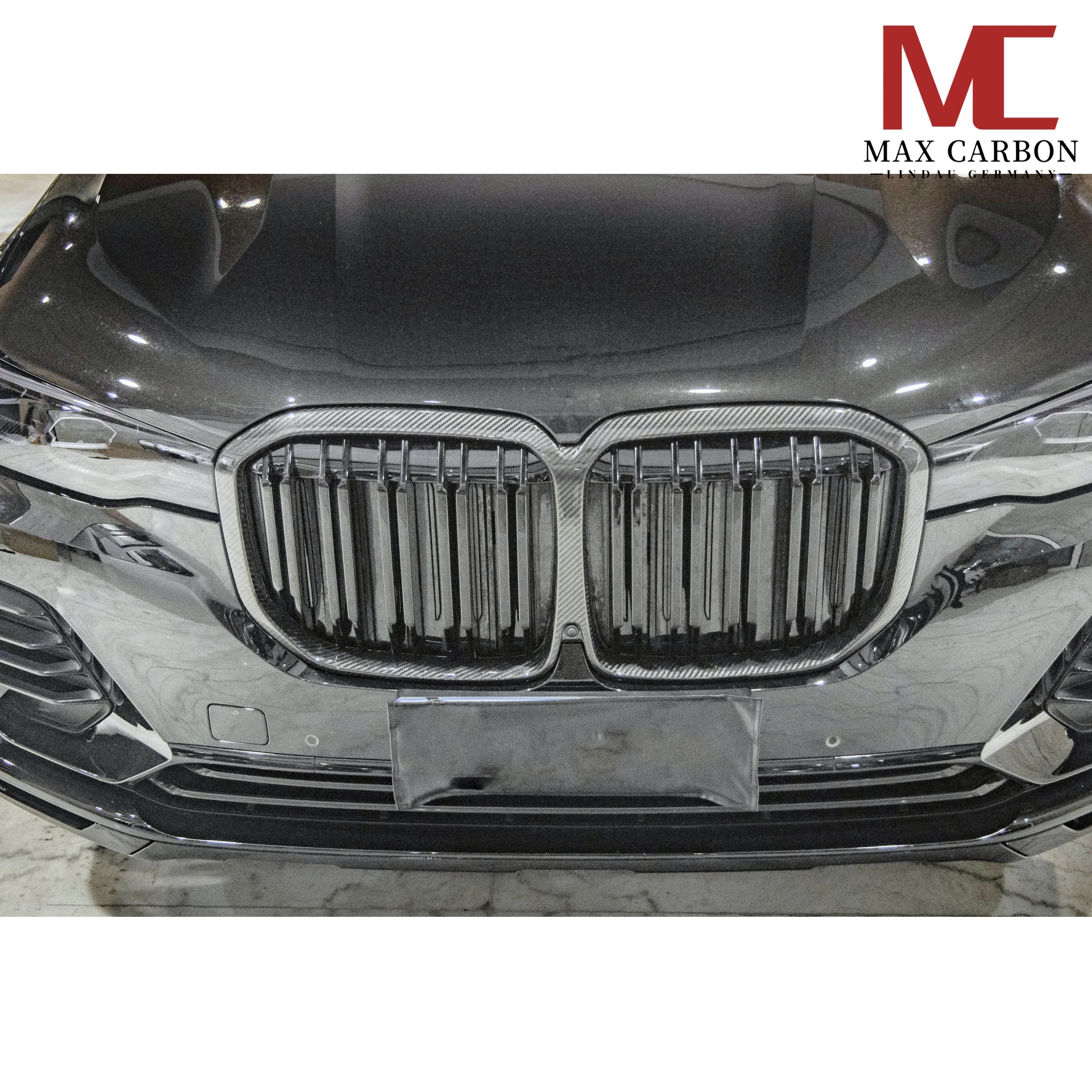 Dry Carbon Kühlergrill Nieren V2 für BMW X7 G07 Pre-LCI