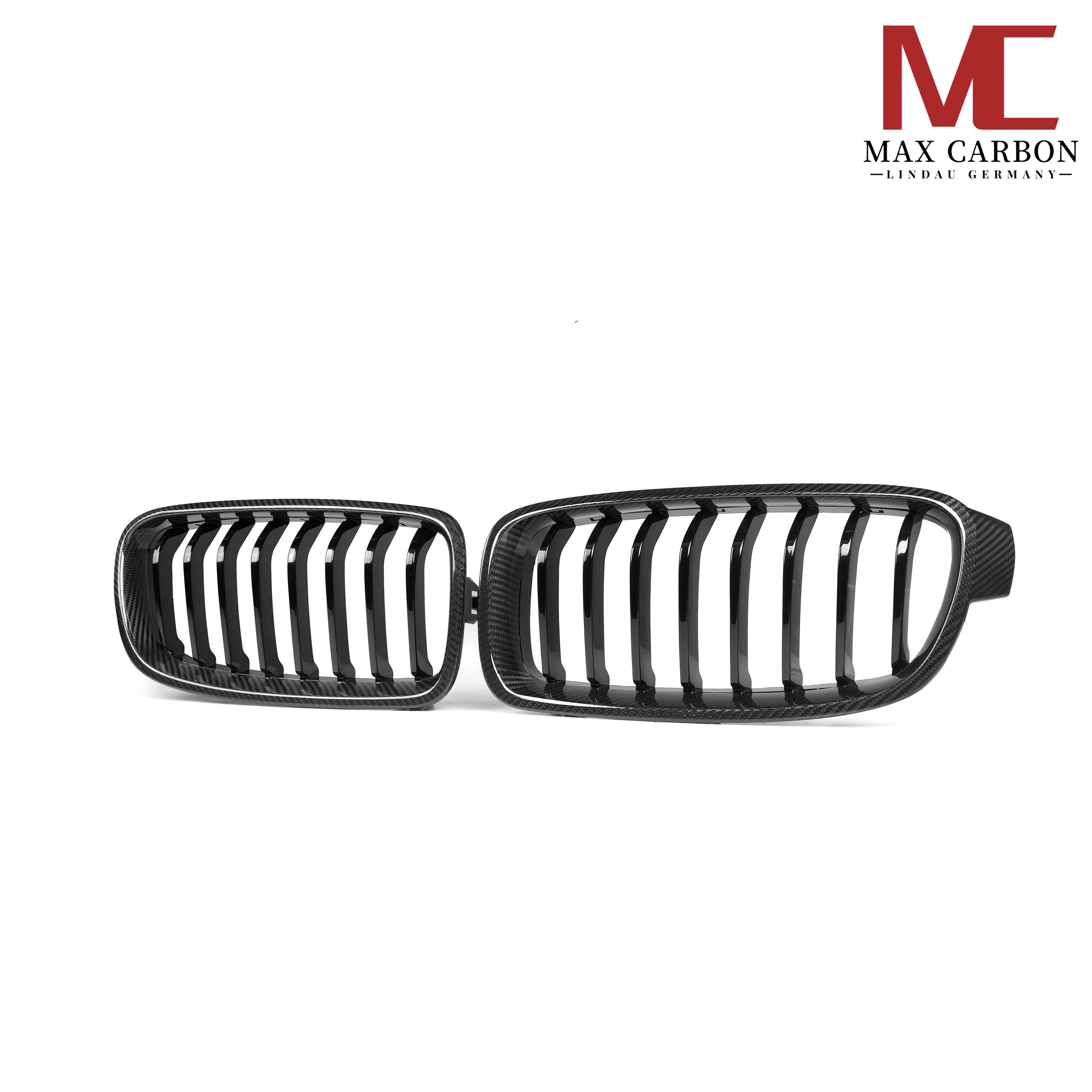 Dry-Carbon Kühlergrill-Nieren passend für BMW 3er F30 & F31 – Echtcarbon-Front im Austausch