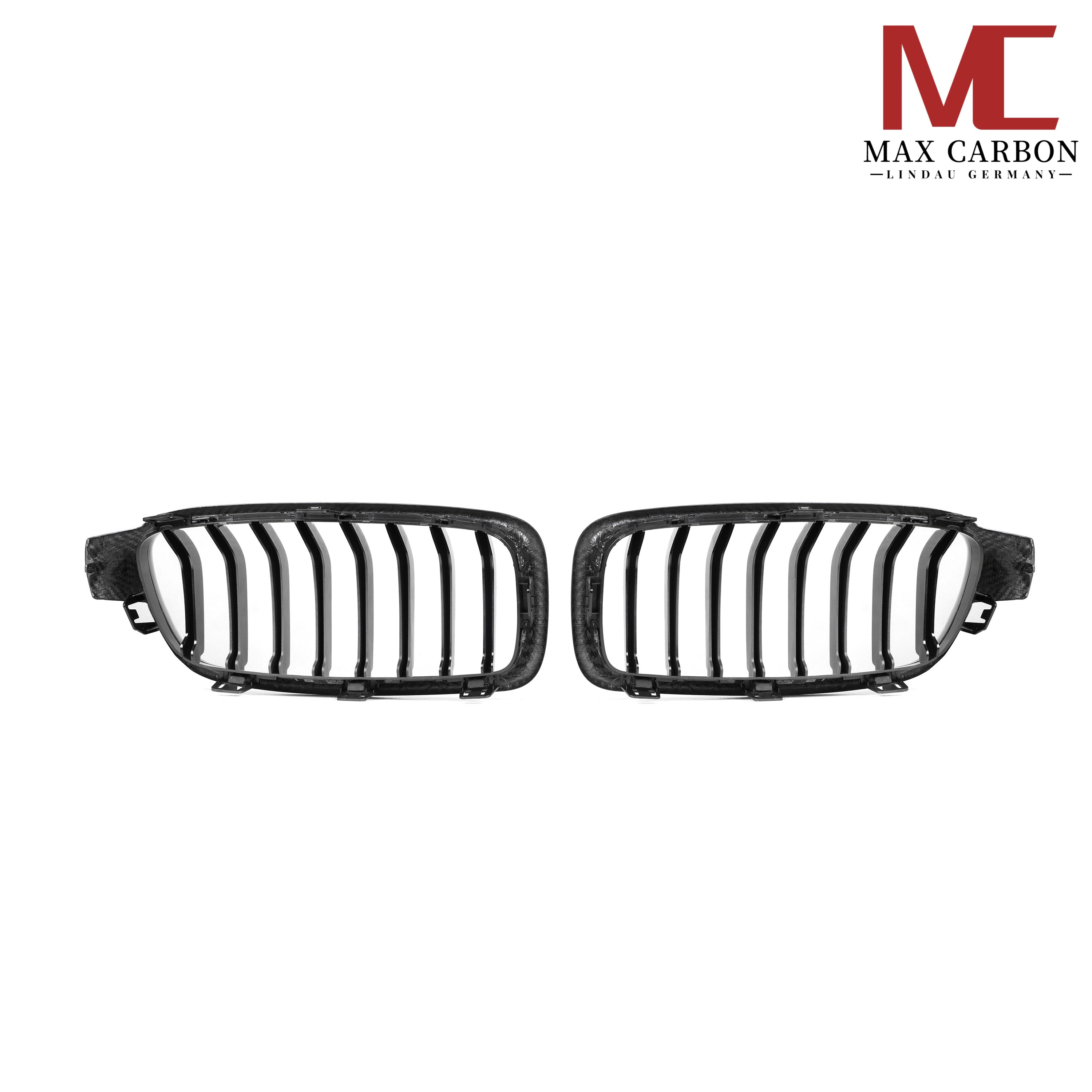 Dry-Carbon Kühlergrill-Nieren passend für BMW 3er F30 & F31 – Echtcarbon-Front im Austausch