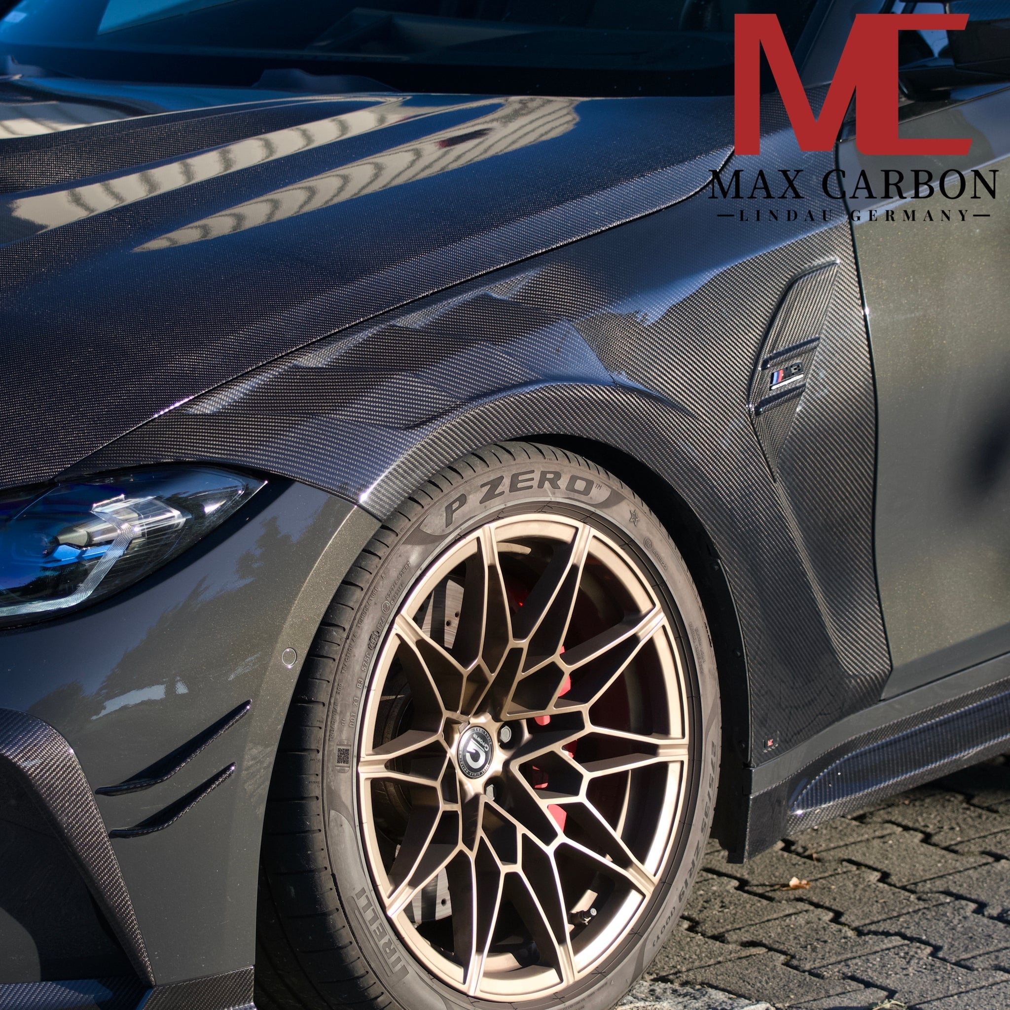 Dry-Carbon Kotflügel V1 passend für BMW M3 G80 / G81 M4 G82 / G83 – mit TÜV-Eintragung