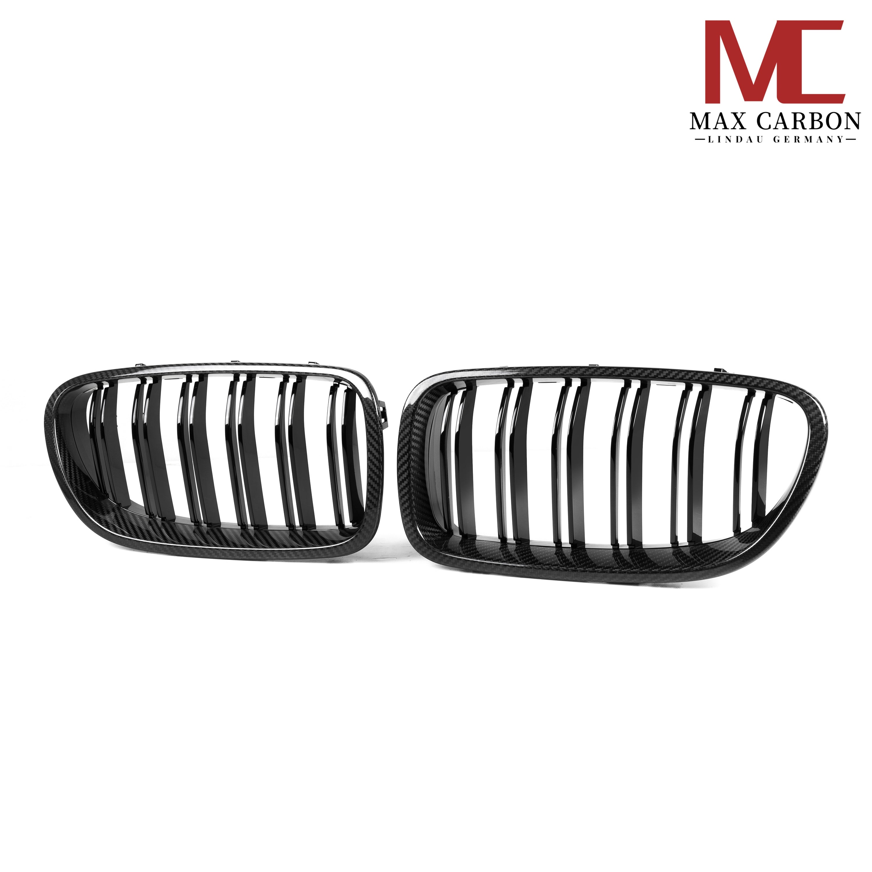 Dry-Carbon Kühlergrill Nieren passend für BMW M5 F10 & M6 F12 F13 F06 – Carbon statt Chrom