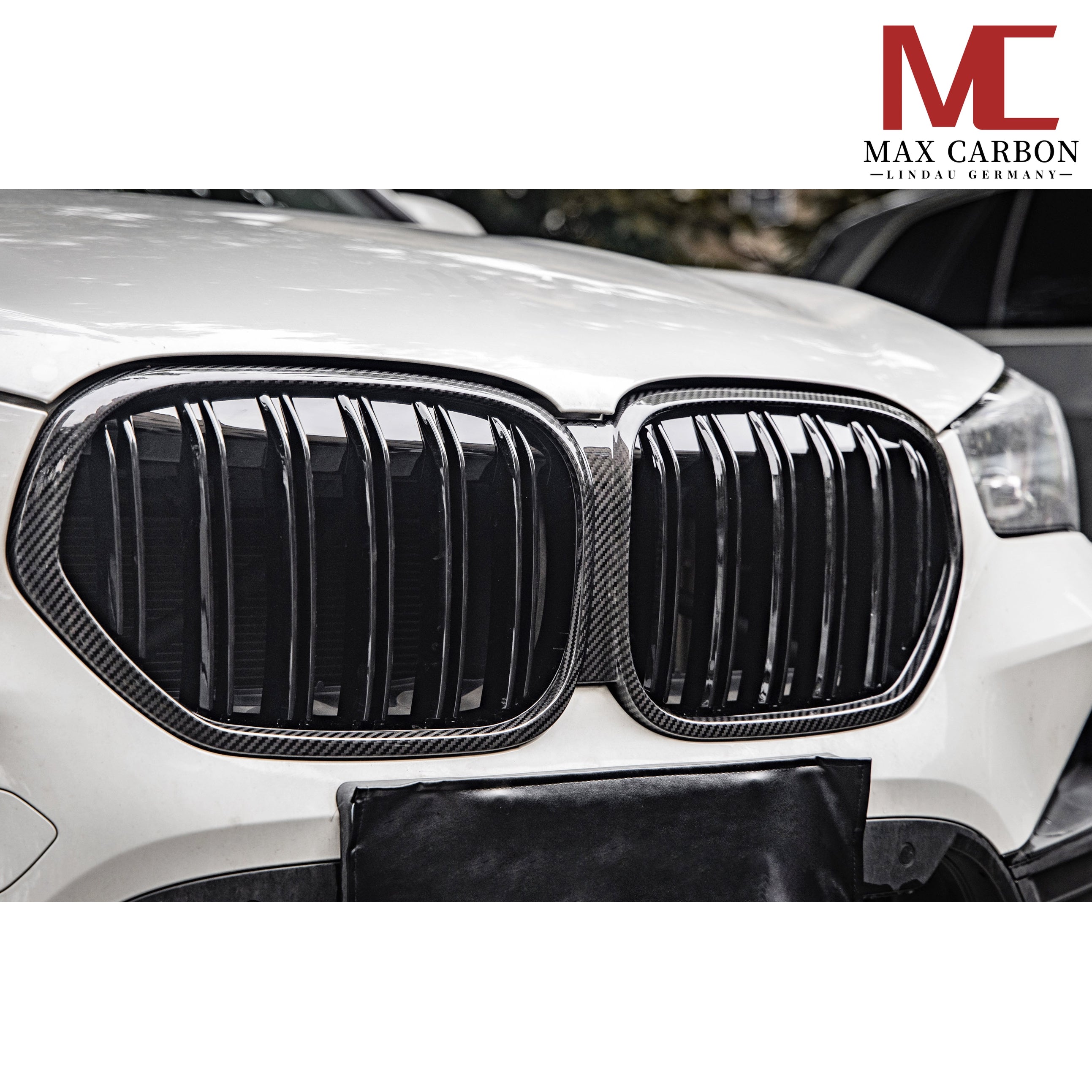 Dry Carbon Kühlergrill Nieren Gitter für BMW X1 F48