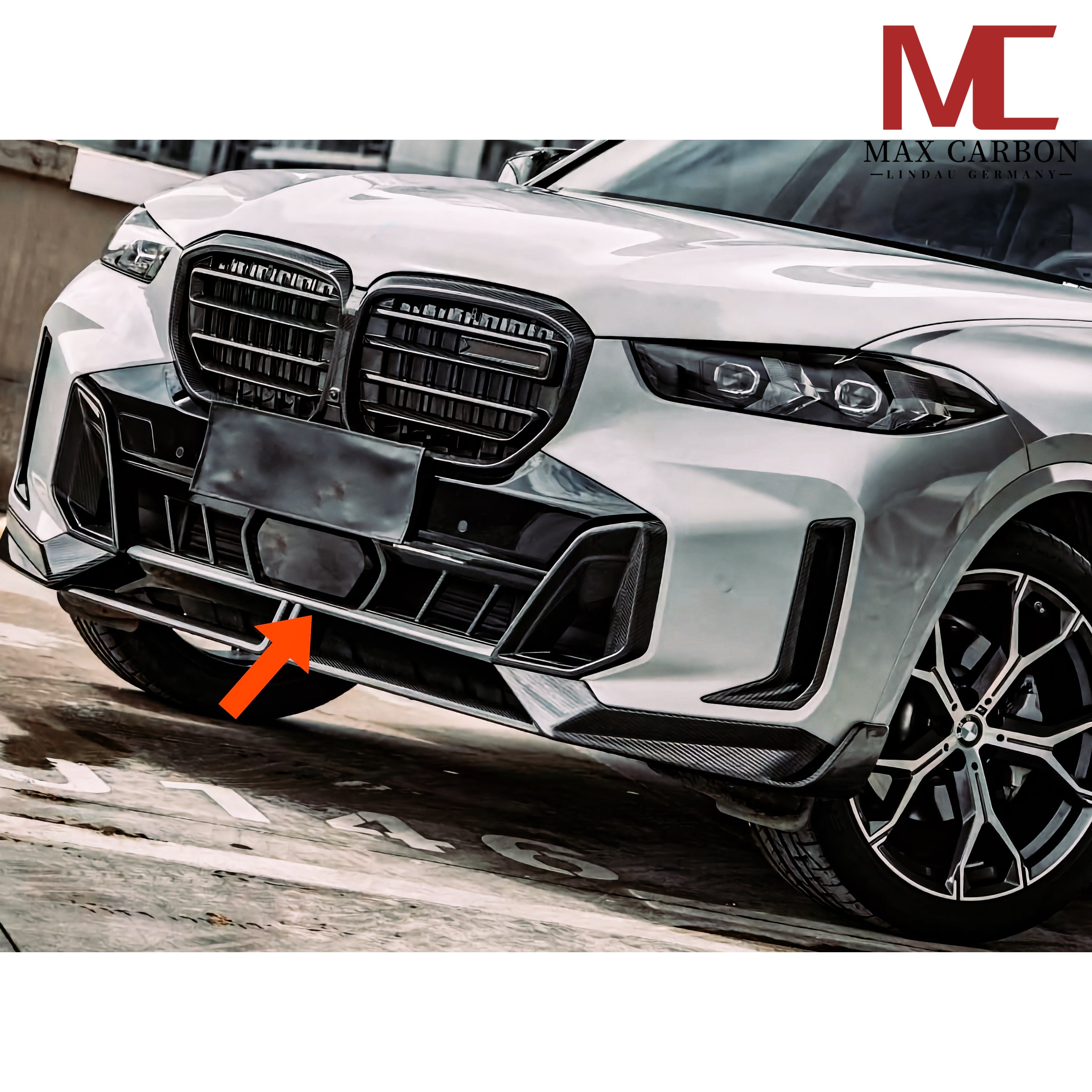Dry-Carbon Lufteinlass Mitte für BMW X5 G05 LCI