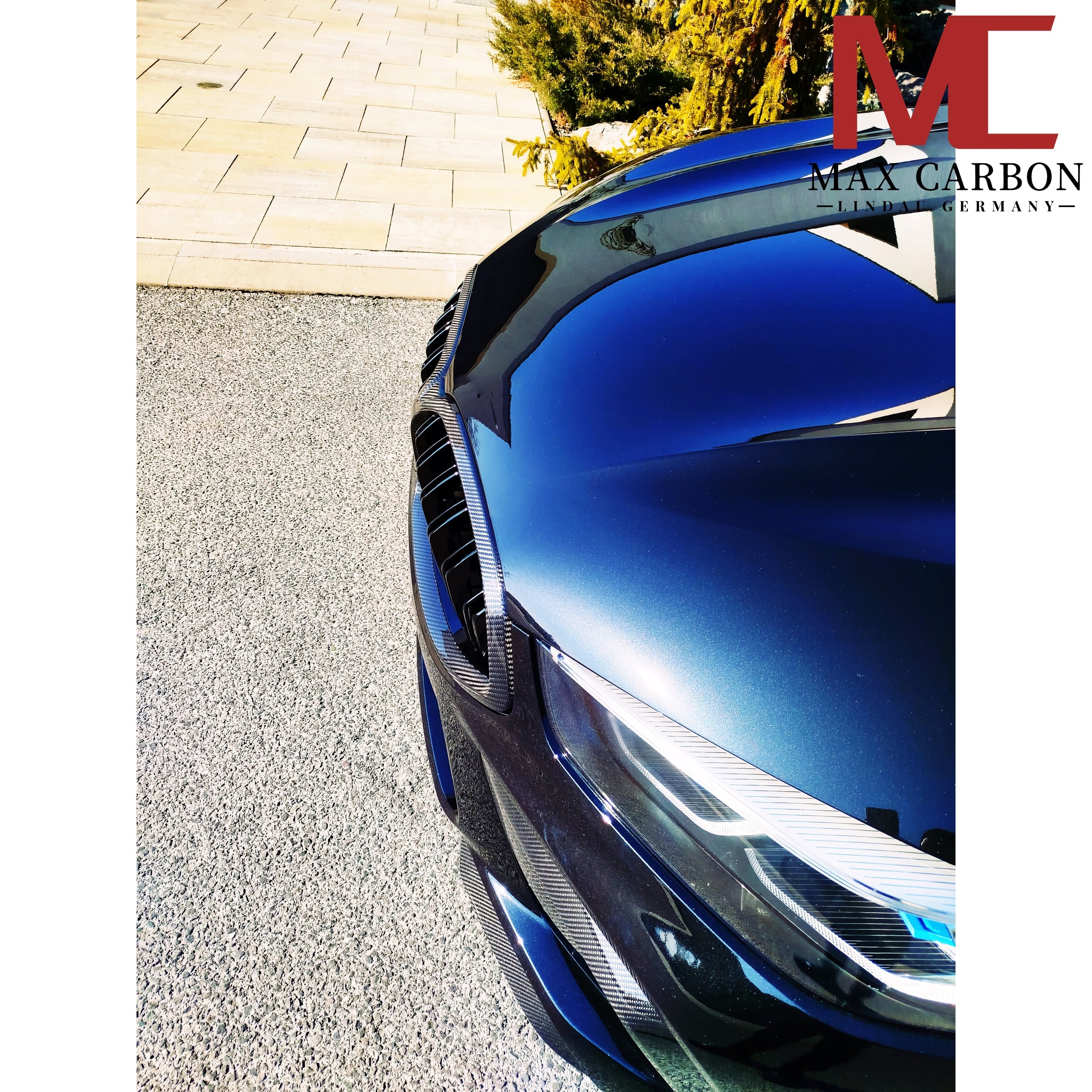 Dry-Carbon Frontansatz passend für BMW M8 F91 F92 F93 Pre-LCI – Frontsplitter mit Kante