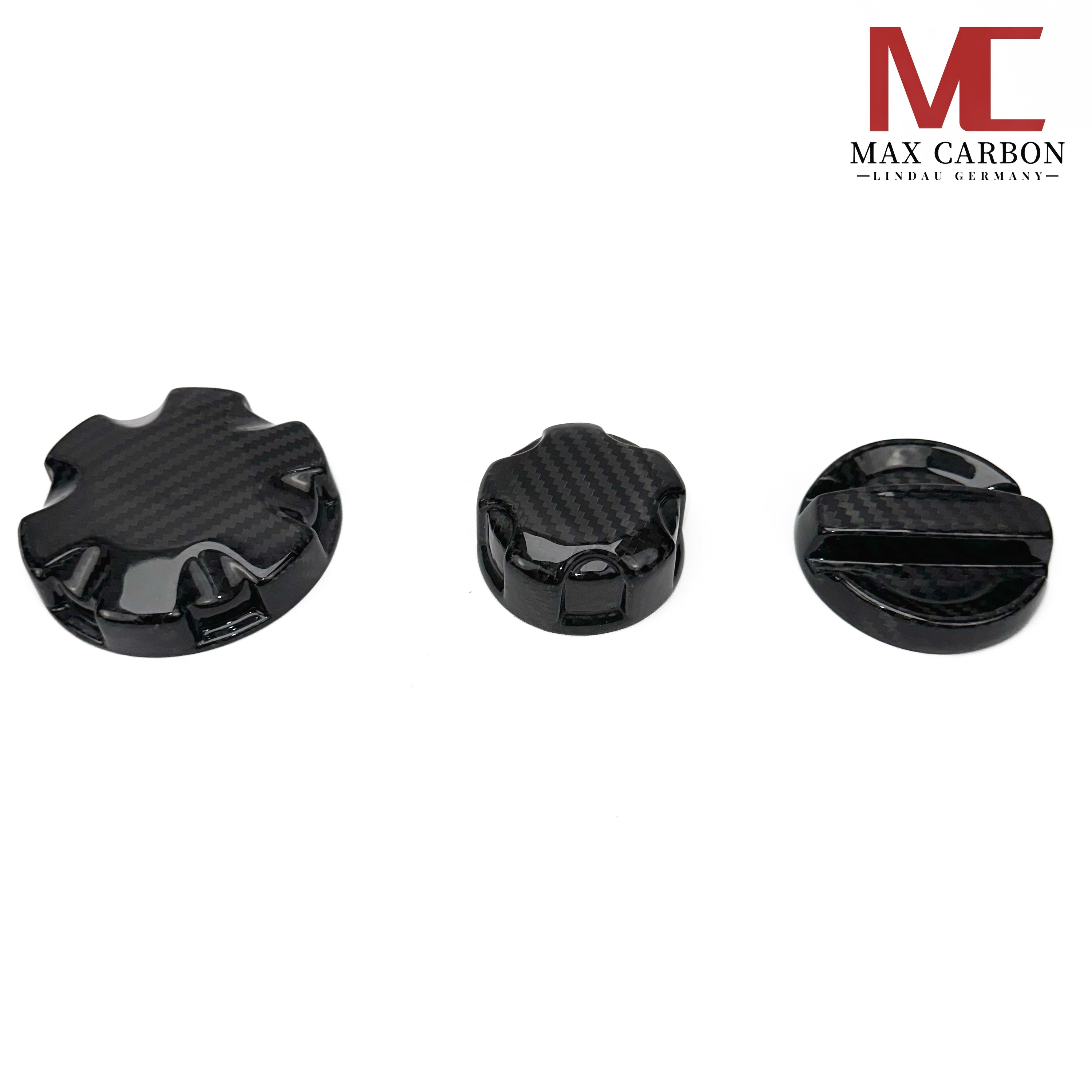 Dry Carbon Deckel Set - Öl Wasser Klima für BMW M2 G87 / M3 G80 G81 / M4 G82 G83 / X3M F97 / X4M F98