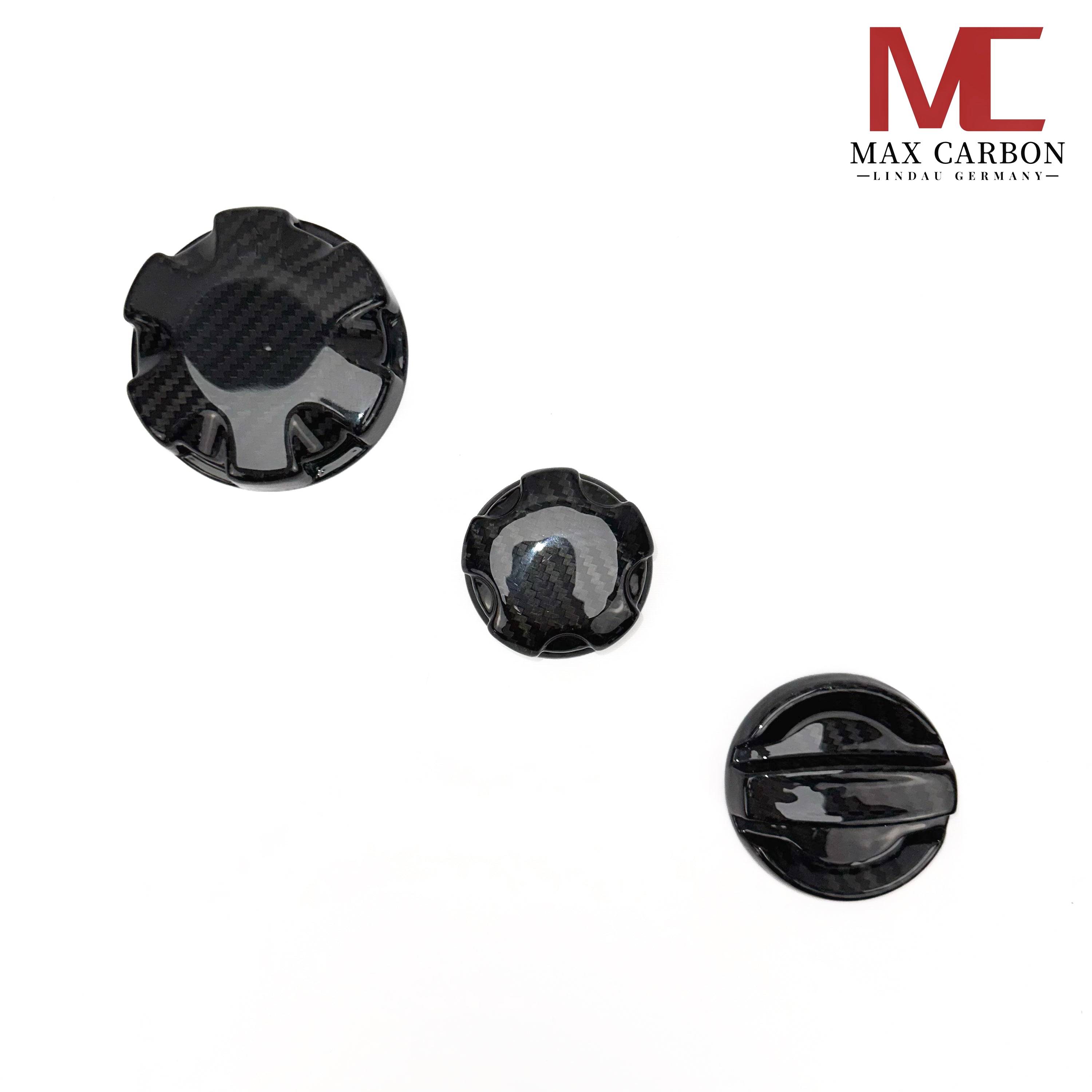 Dry Carbon Deckel Set - Öl Wasser Klima für BMW M2 G87 / M3 G80 G81 / M4 G82 G83 / X3M F97 / X4M F98