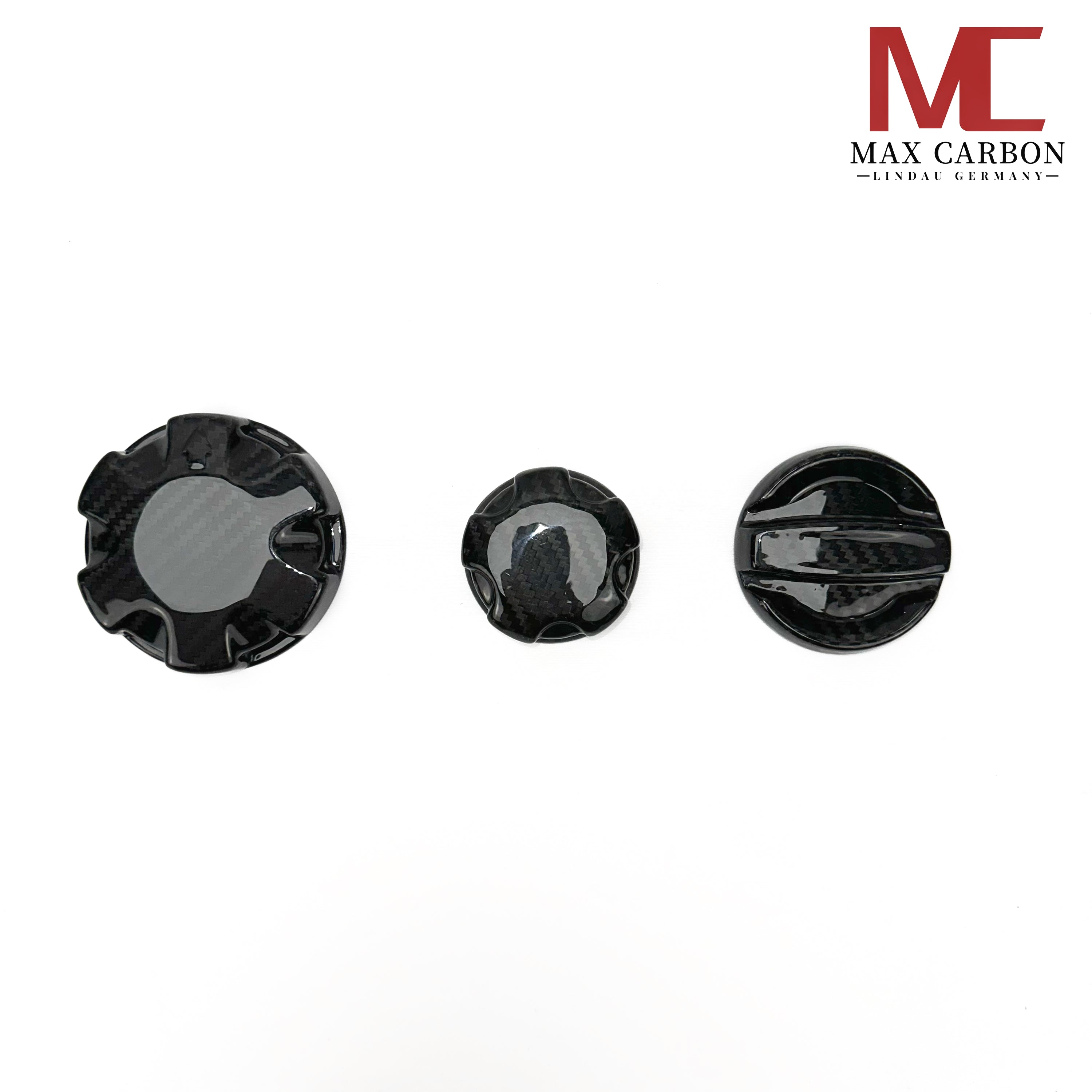 Dry Carbon Deckel Set - Öl Wasser Klima für BMW M2 G87 / M3 G80 G81 / M4 G82 G83 / X3M F97 / X4M F98