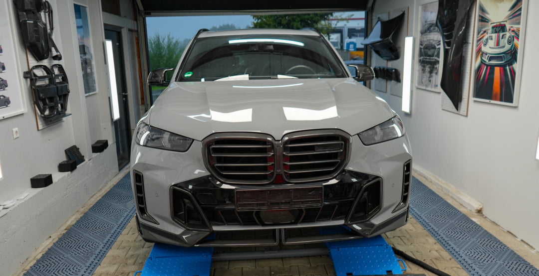 Dry-Carbon Kühlergrill-Nieren passend für BMW X5 G05 LCI – Carbon-Front statt Serie