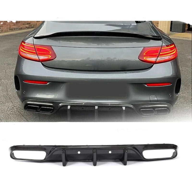 Carbon Fiber Heckdiffusor passend für Mercedes W205 C63