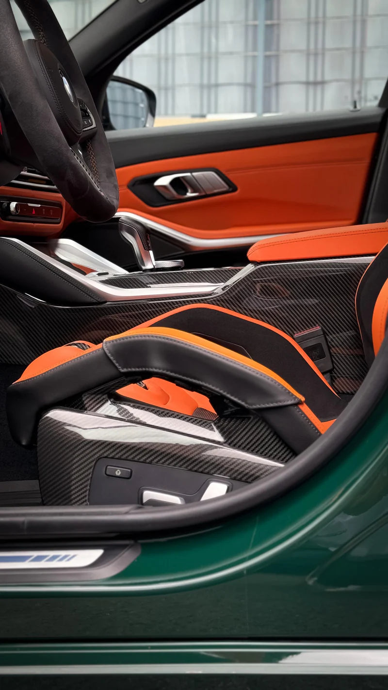 Carbon Fiber Seat Side Cover suitable for BMW M G87 M3 G80 G81 M4 G82 G83