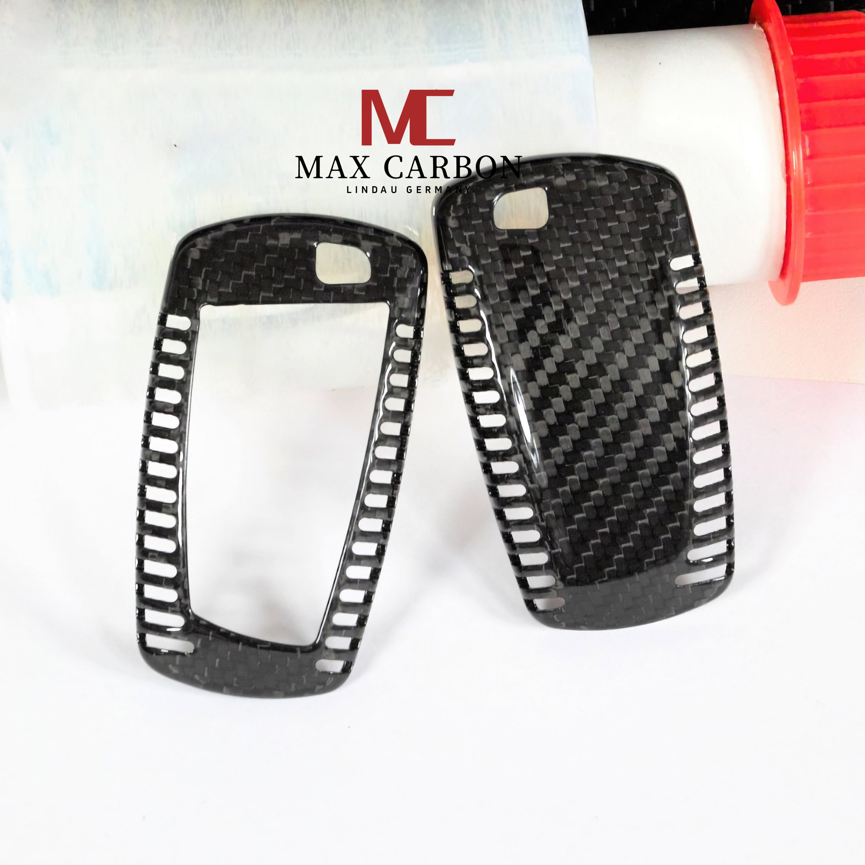 MAX CARBON Premium Schlüssel Cover Hülle Etui Abdeckung für BMW 1er 2er 3er 4er 5er 6er 7er M2 M3 M4 M135i M140i M235i M240i X1 X3 X4 X5 X6