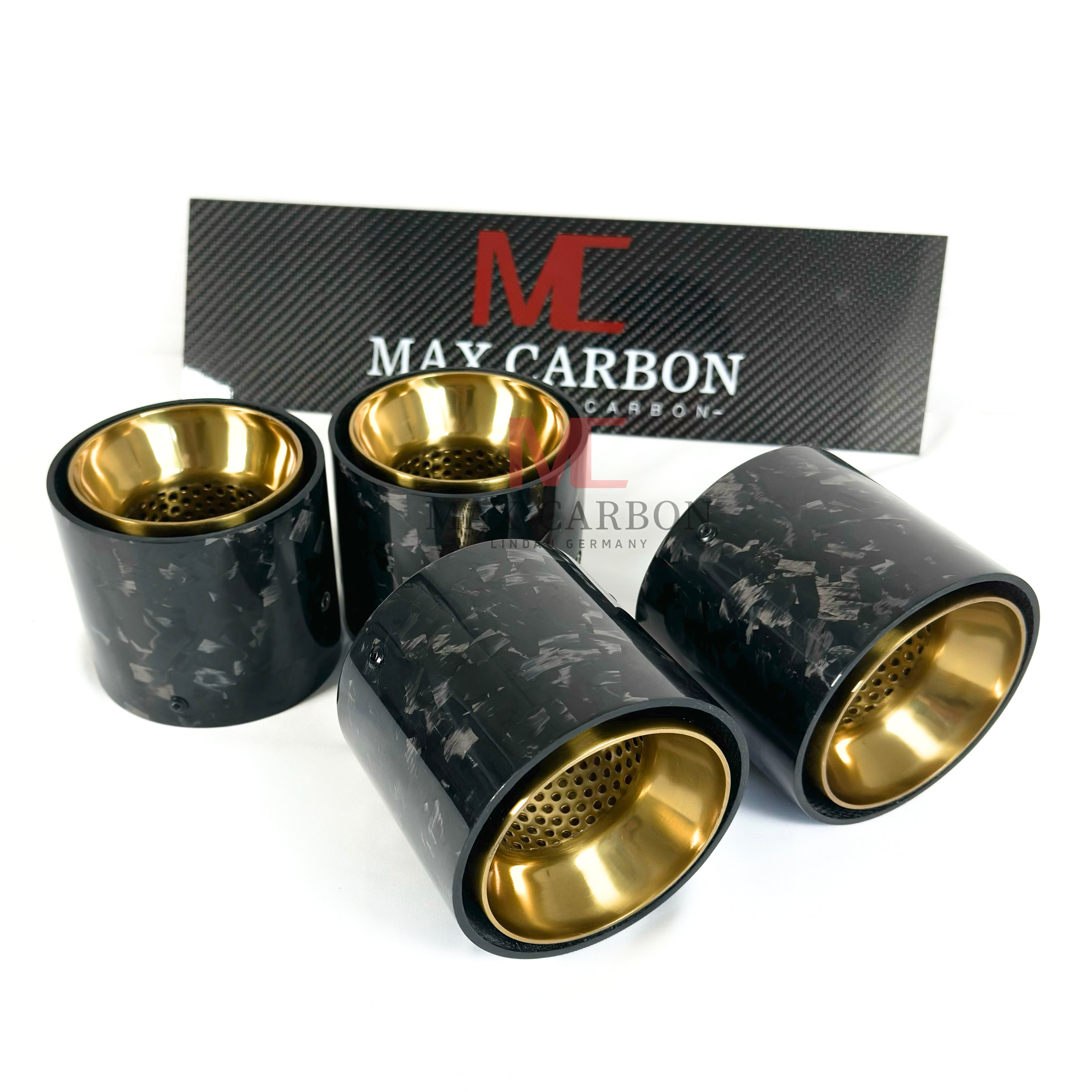 Forged Carbon Endrohrblenden für BMW M2 G87 / M3 G80 G81 / M4 G82 G83