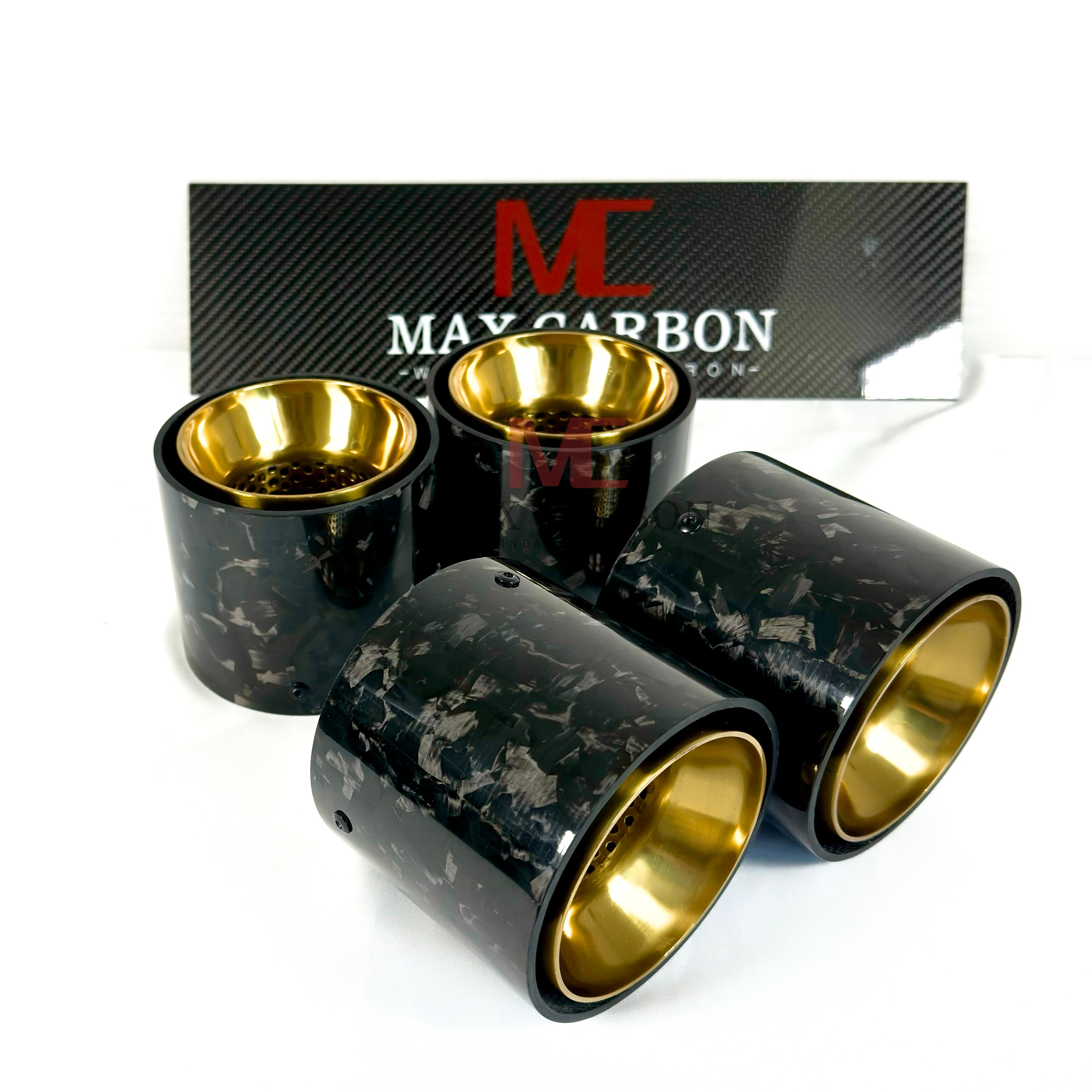 Forged Carbon Endrohrblenden für BMW M2 G87 / M3 G80 G81 / M4 G82 G83