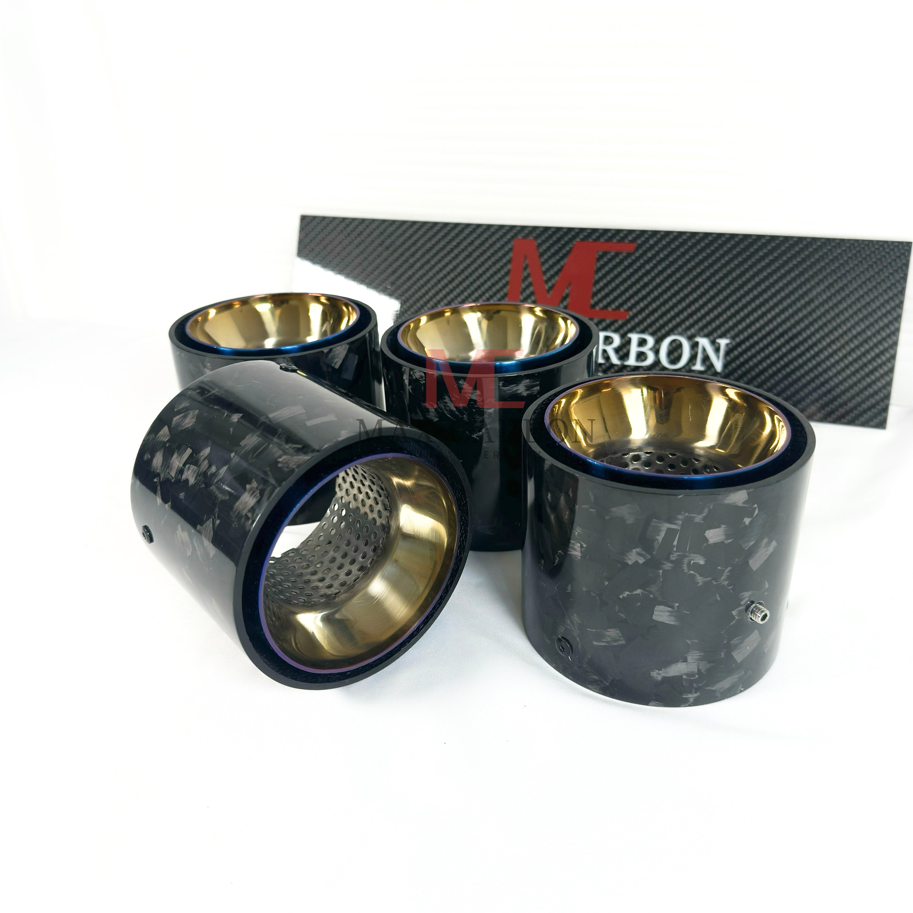 Forged Carbon Endrohrblenden für BMW M2 G87 / M3 G80 G81 / M4 G82 G83