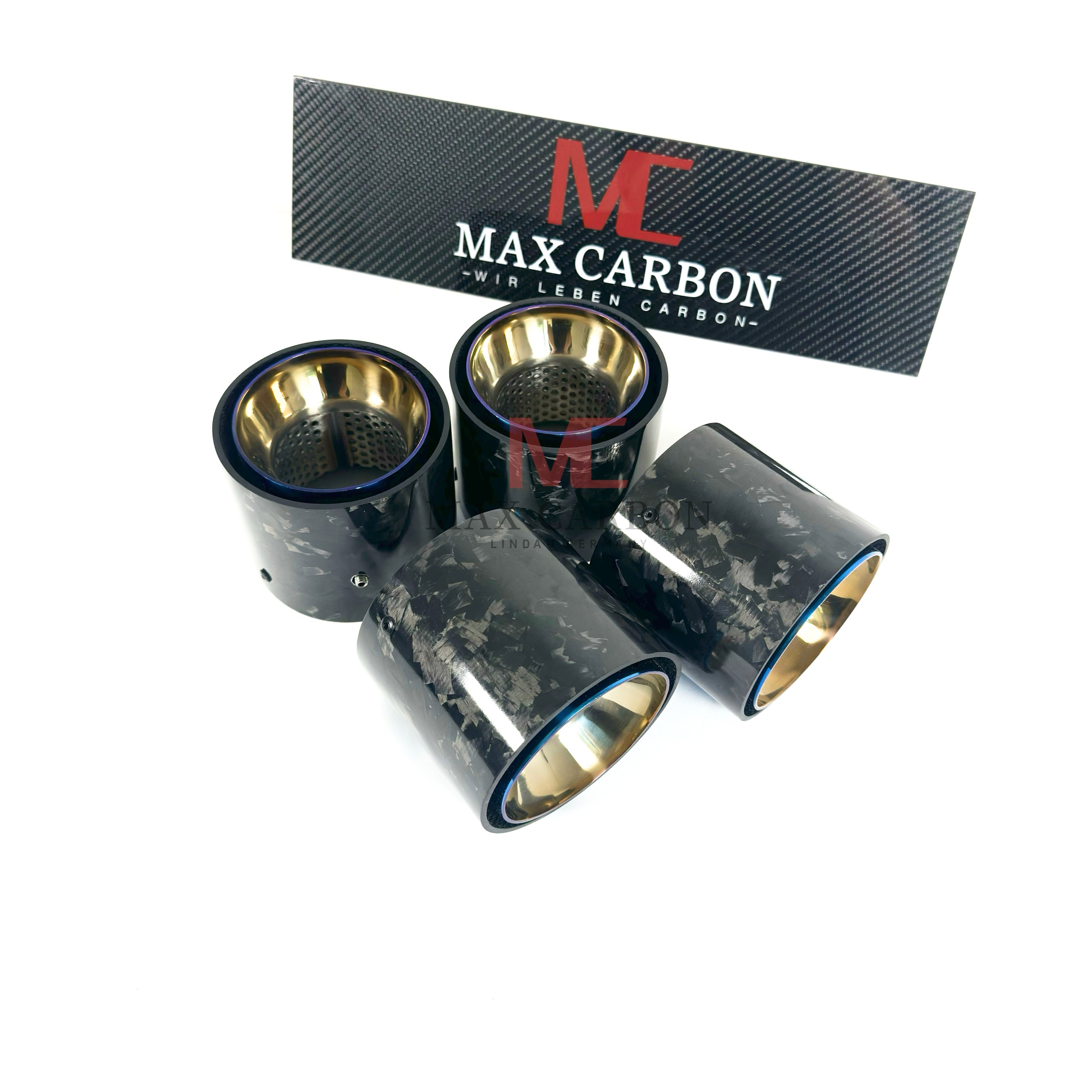 Forged Carbon Endrohrblenden für BMW M2 G87 / M3 G80 G81 / M4 G82 G83