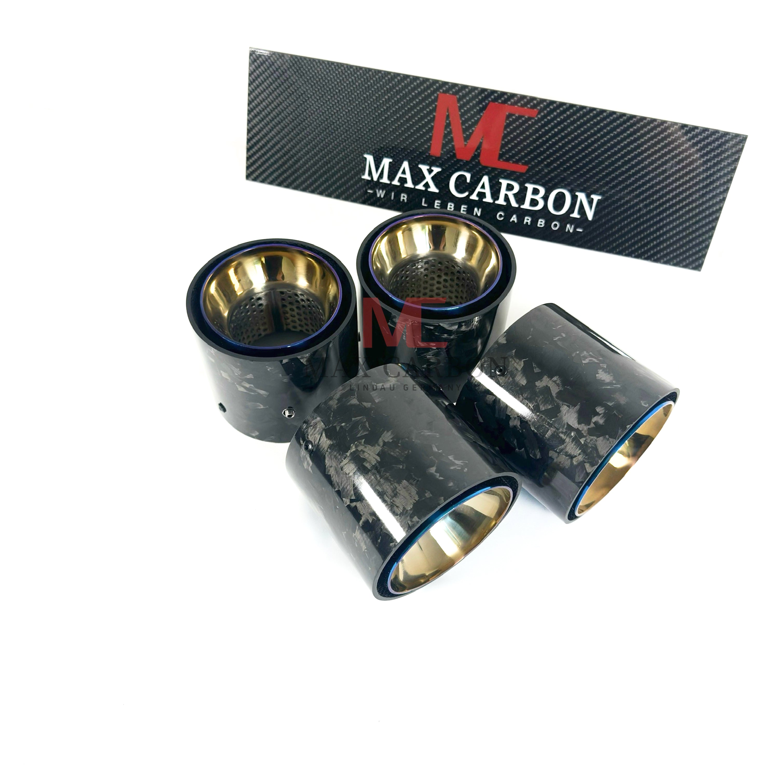 Forged Carbon Endrohrblenden für BMW M2 G87 / M3 G80 G81 / M4 G82 G83