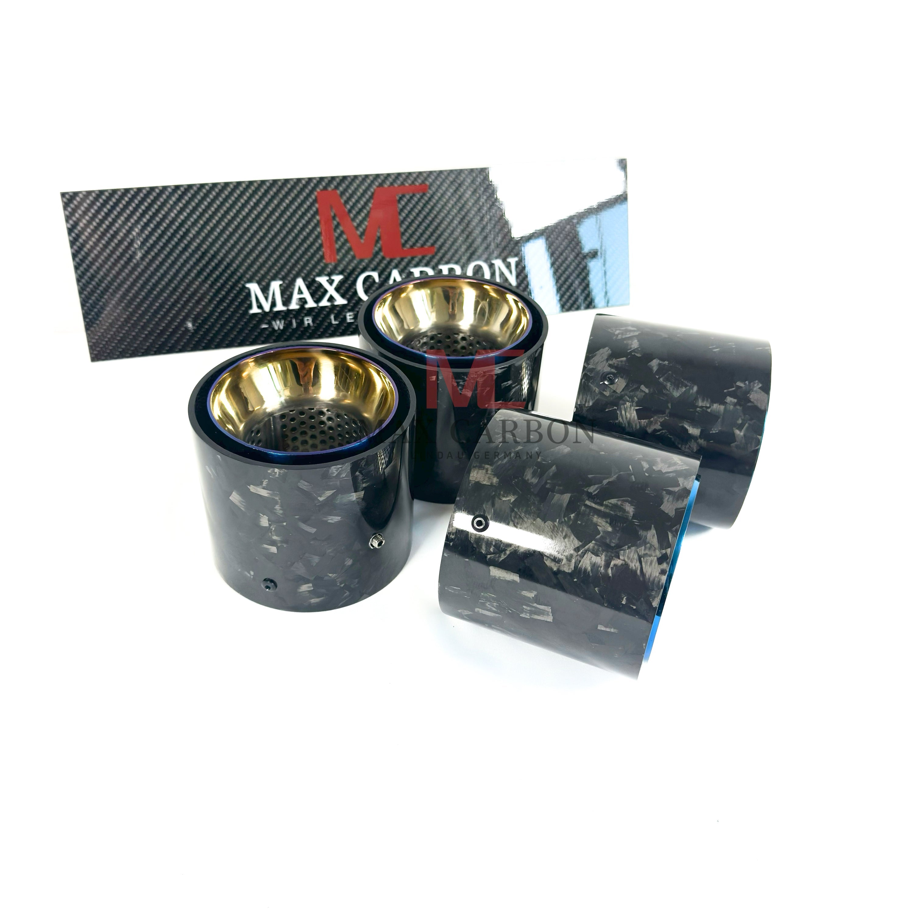 Forged Carbon Endrohrblenden für BMW M2 G87 / M3 G80 G81 / M4 G82 G83