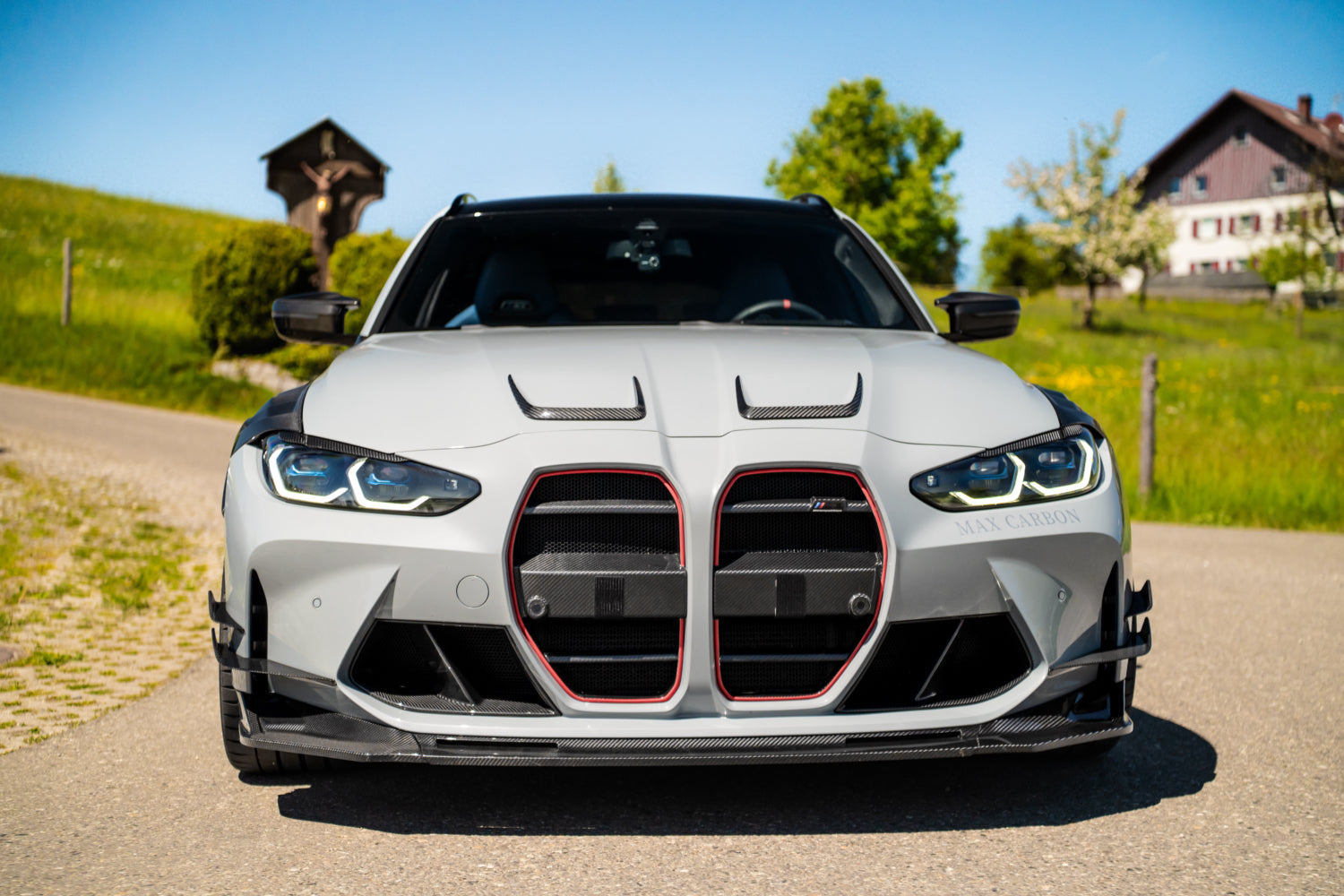Carbon Frontlippe OEM-Style passend für BMW M3/M4 G80-G83 (TTG)
