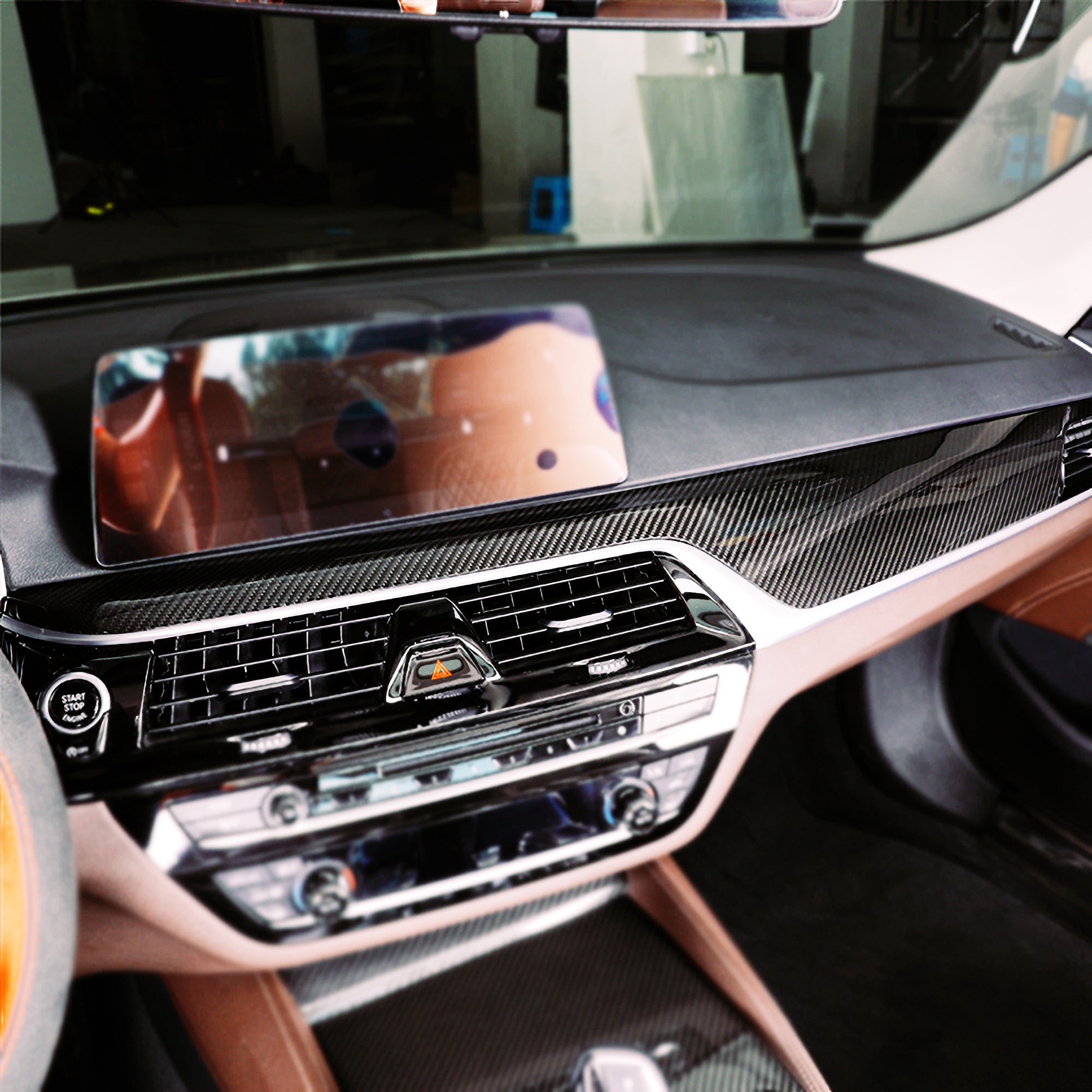 Dry Carbon Mittelkonsolen Set für BMW 5er G30 G31 / M5 F90