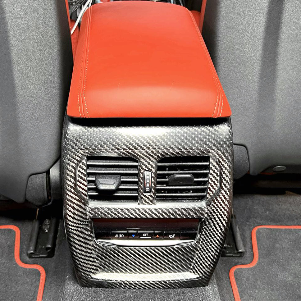 Dry Carbon Mittelkonsolen Abdeckung für BMW M3 G80 G81 / M4 G82 G83 / M2 G87 / 2er G42 / 3er G20 G21 / 4er G22 G23 G26