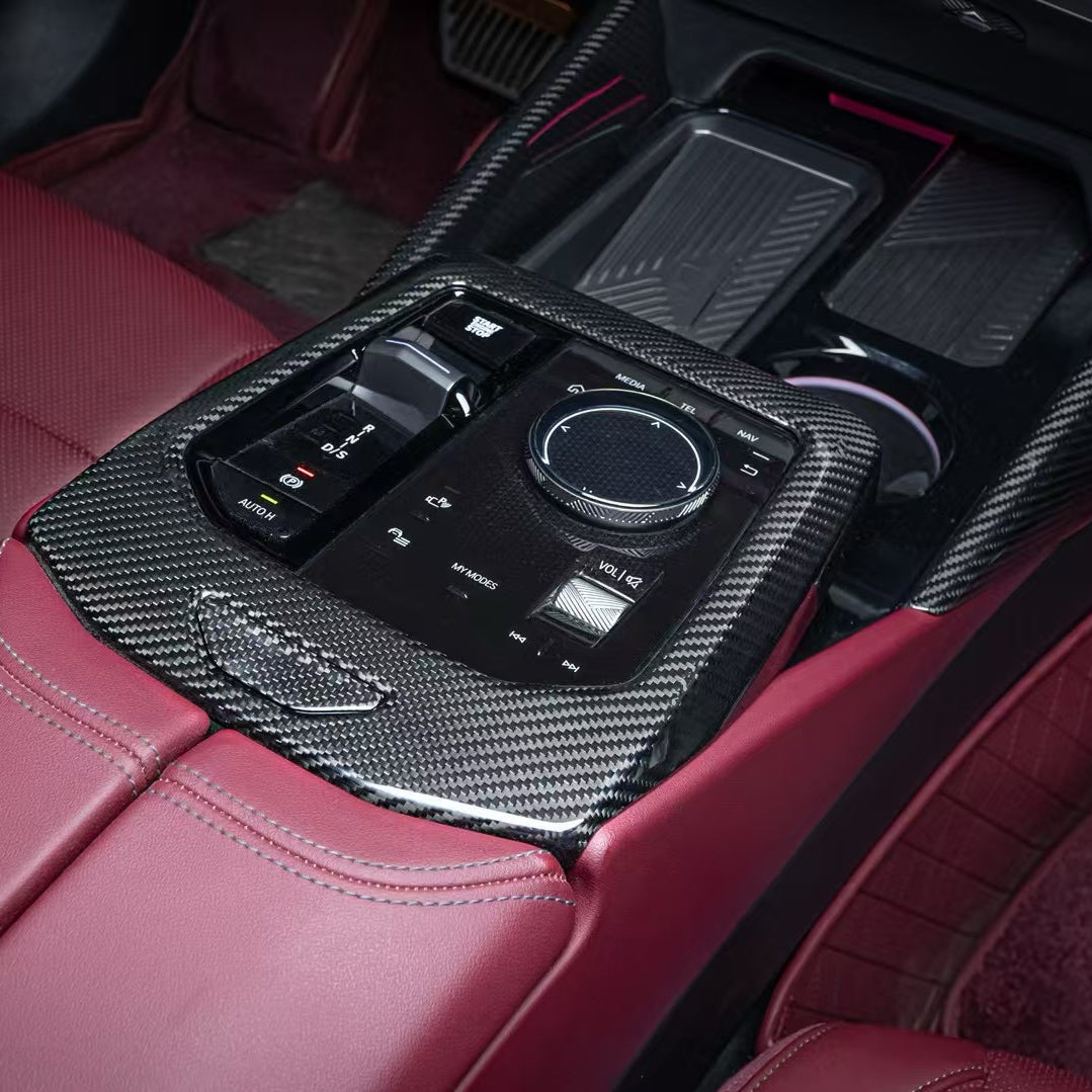 Dry Carbon Mittelkonsolen KIT passend für BMW 5er G60 G61 / M5 G90 G99