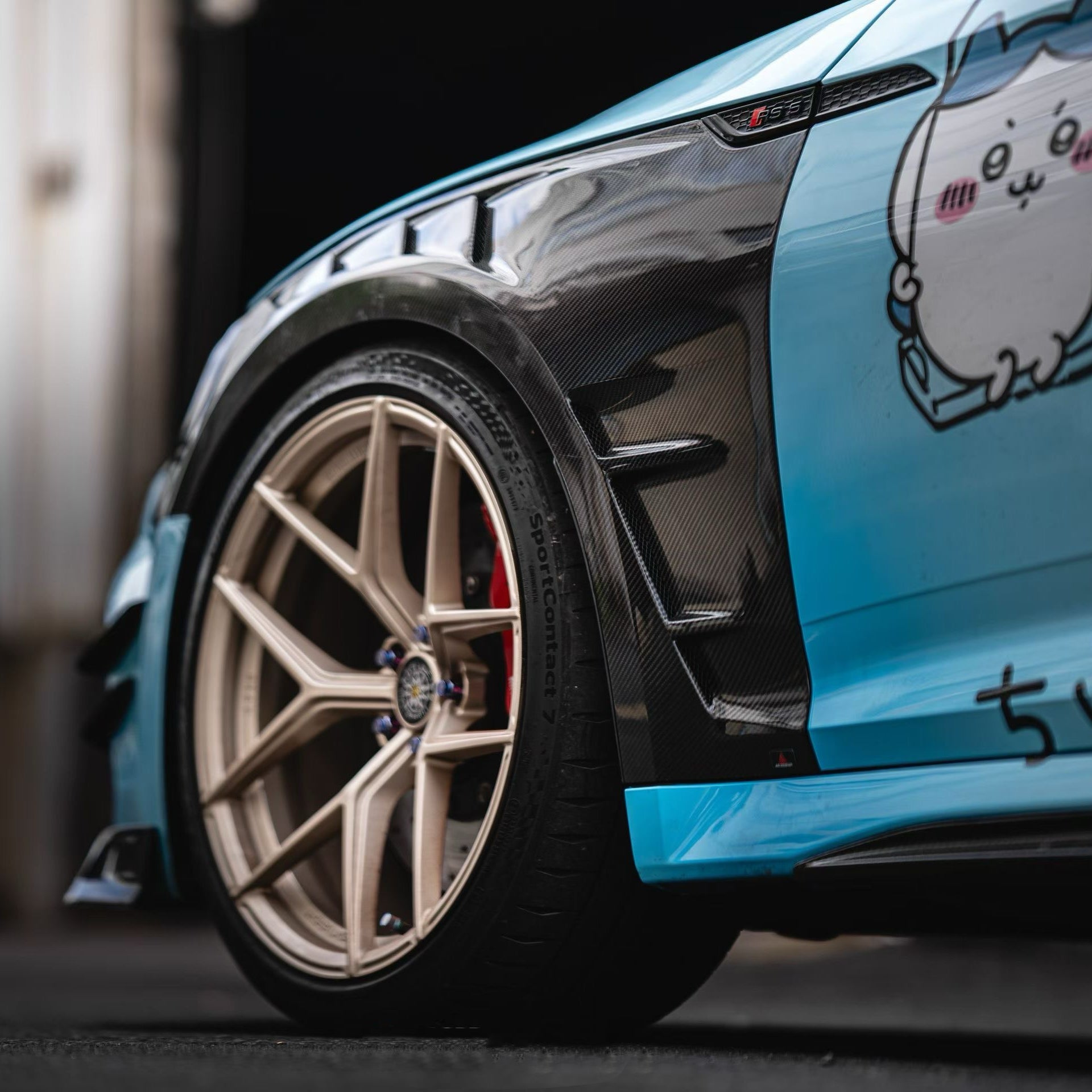 Dry Carbon Kotflügel Ersatz für Audi RS5 B9 Co-Branding mit AE DESIGN inkl. Eintragung