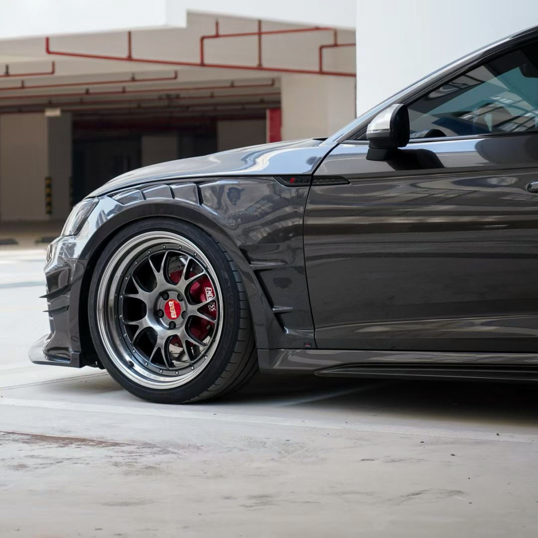 Dry Carbon Kotflügel Ersatz für Audi RS5 B9 Co-Branding mit AE DESIGN inkl. Eintragung